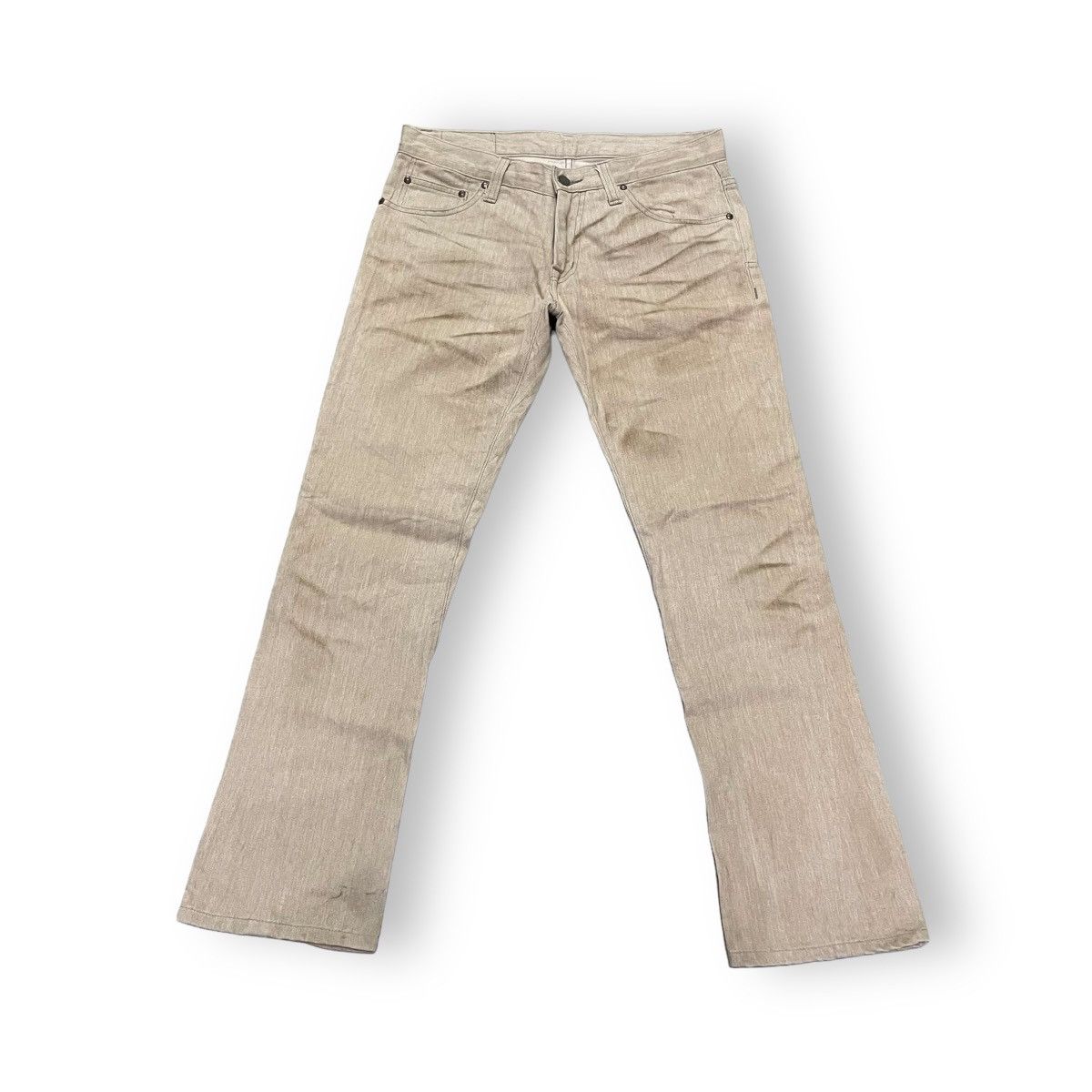 If Six Was Nine 🇯🇵 VINTAGE AERO BY TORNADO MART SPIRAL CUT FLARE JEANS Size US 31 - 1 Thumbnail