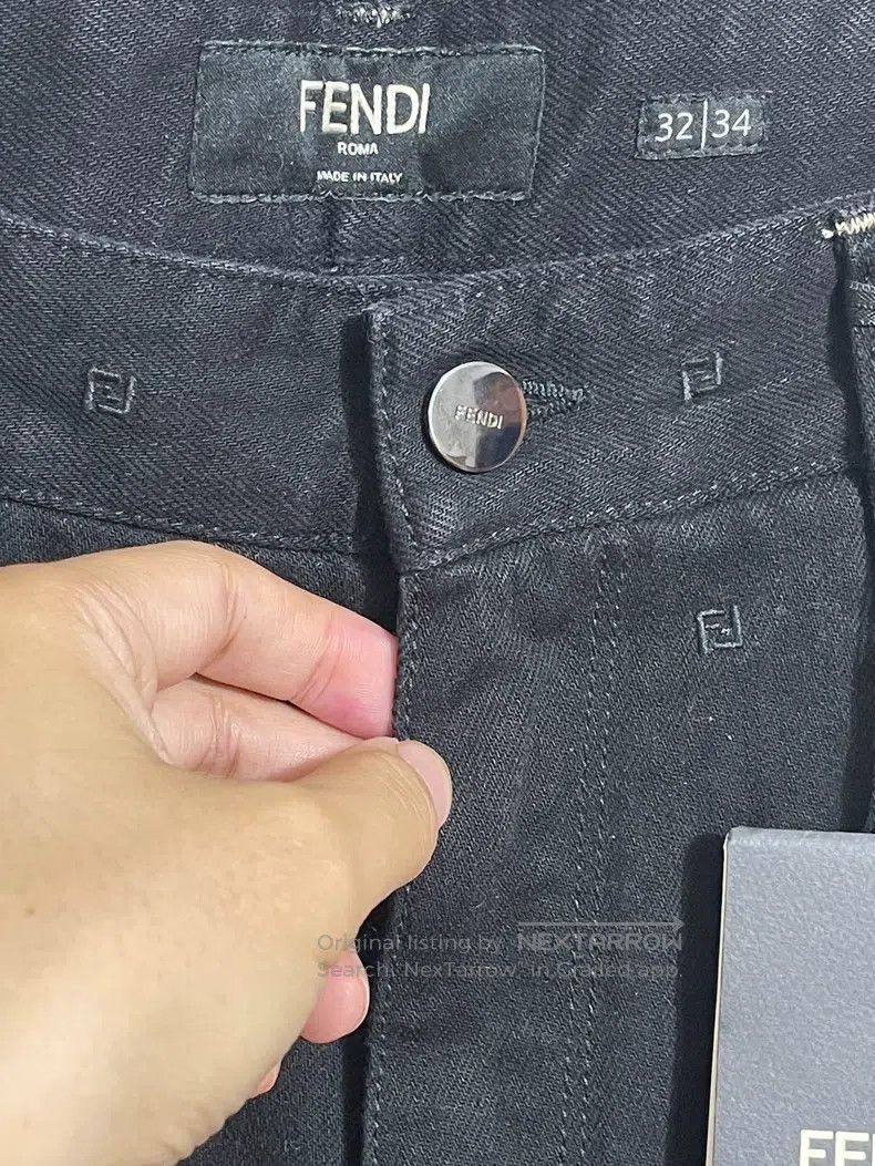Fendi Fendi Embroidered Denim Pants Size US 32 / EU 48 - 3 Thumbnail