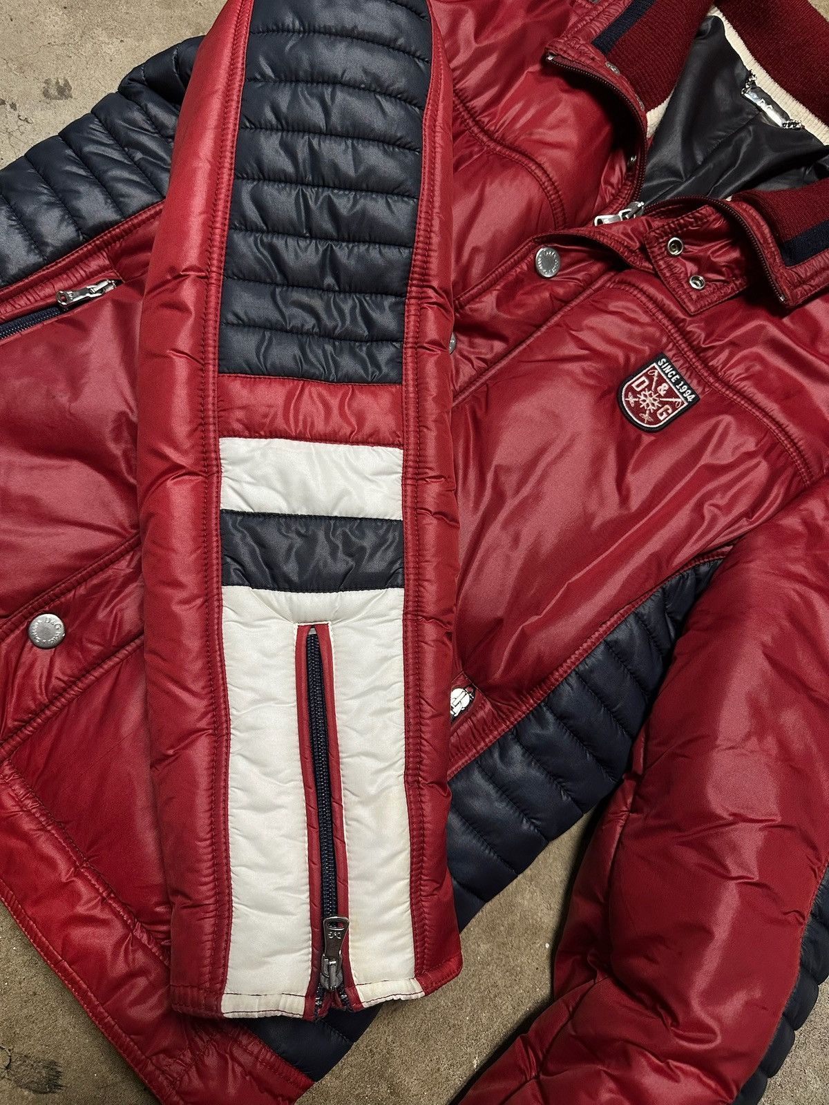 Dolce & Gabbana Dolce & Gabbana Red Ski Retractable Hood Puffer Size US M / EU 48-50 / 2 - 3 Thumbnail