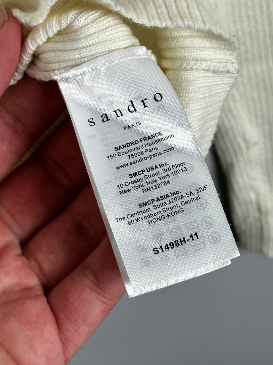 Sandro SANDRO Paris Slim Long Sleeve T Shirt Luxury Size US S / EU 44-46 / 1 - 8 Thumbnail