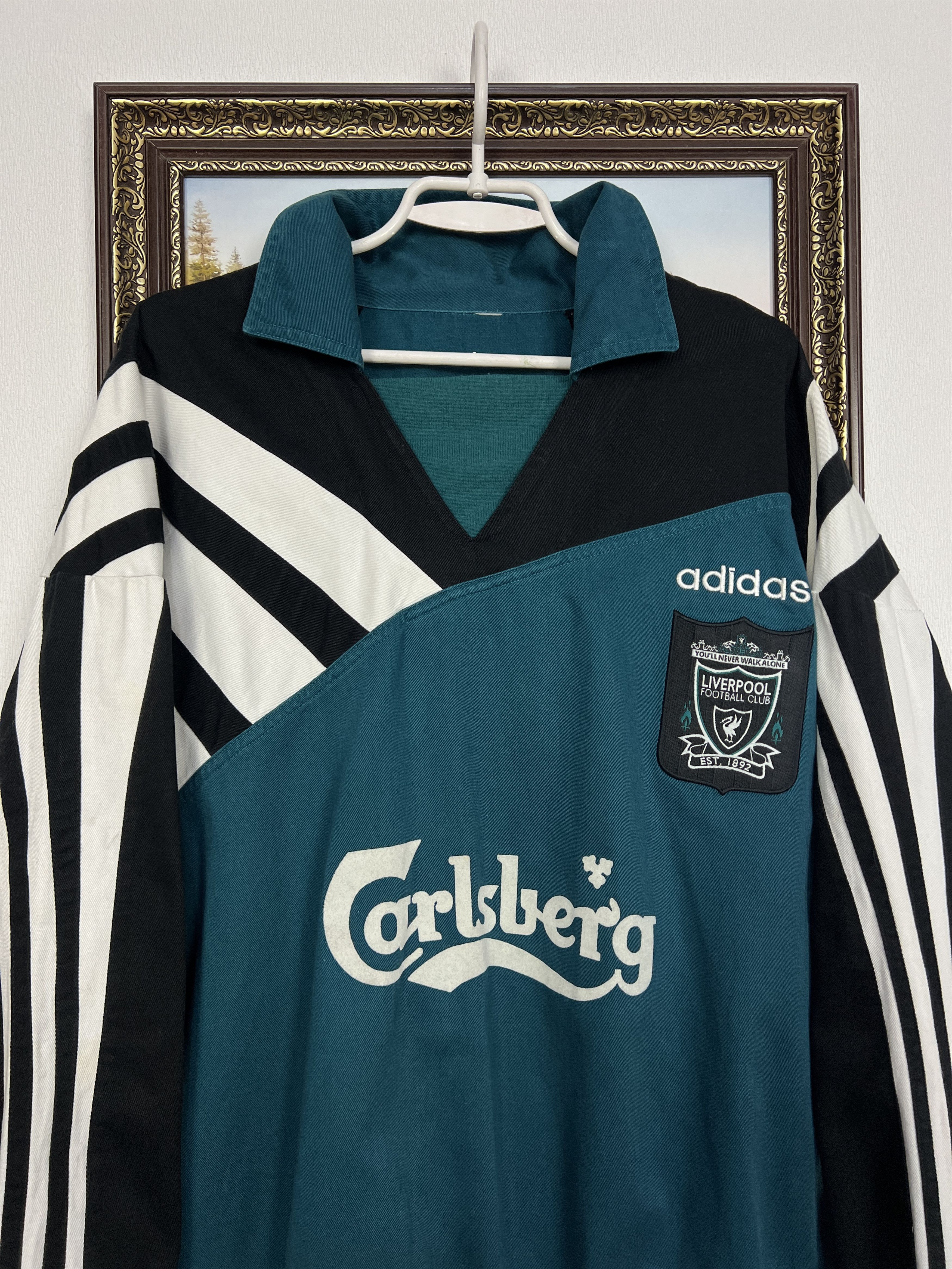Adidas Vintage 90's Liverpool Football Jacket Soccer Track Top Rare Size US M / EU 48-50 / 2 - 2 Thumbnail
