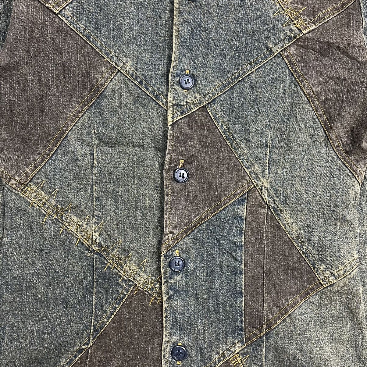 Tornado Mart Tornado Mart panelled mudwash denim jacket lgb vkei style Size US M / EU 48-50 / 2 - 5 Thumbnail