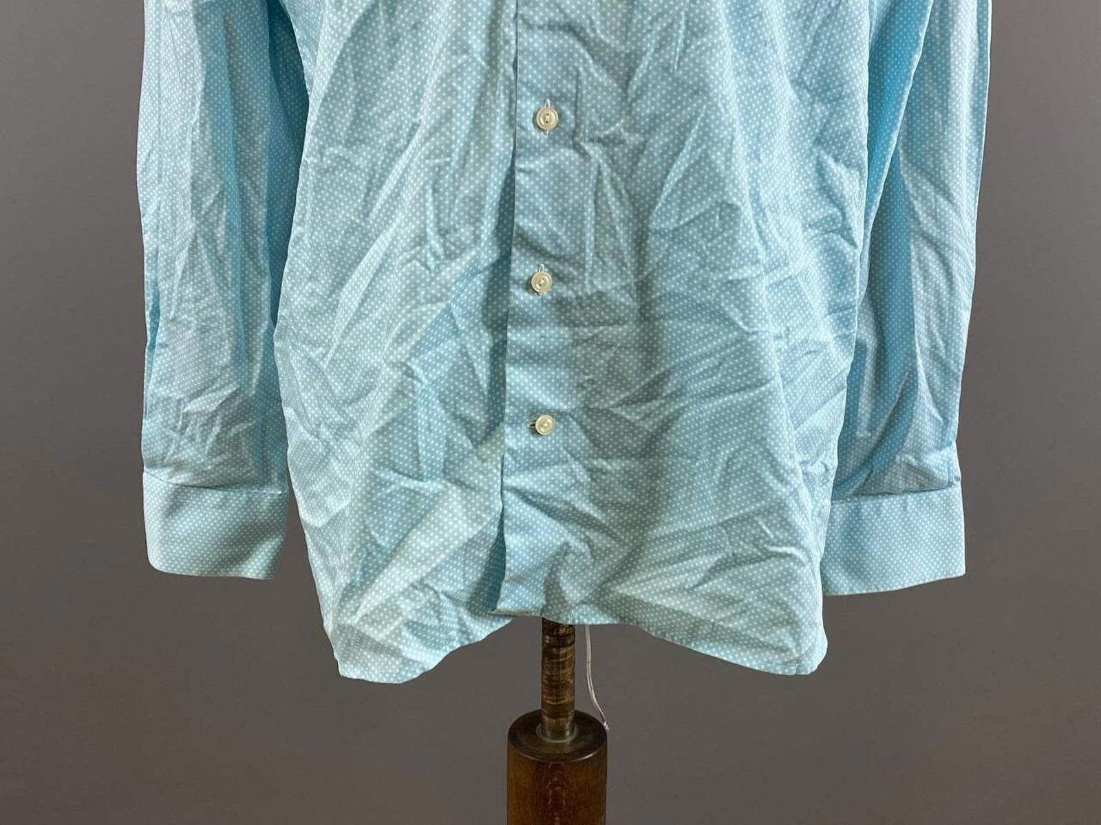 Eton Eton Contemporary Turquoise Dotted Shirt Size 41 / 16 Size US M / EU 48-50 / 2 - 3 Thumbnail