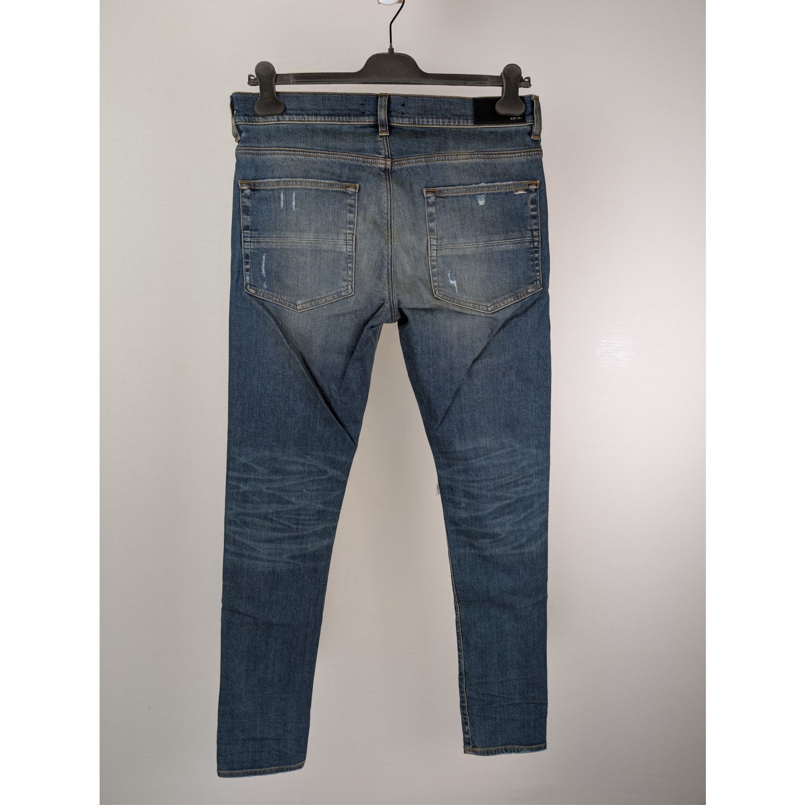 Amiri o1rshd1 MX1 Plaid Jean in Crafted Indigo Blue Size US 32 / EU 48 - 16 Thumbnail