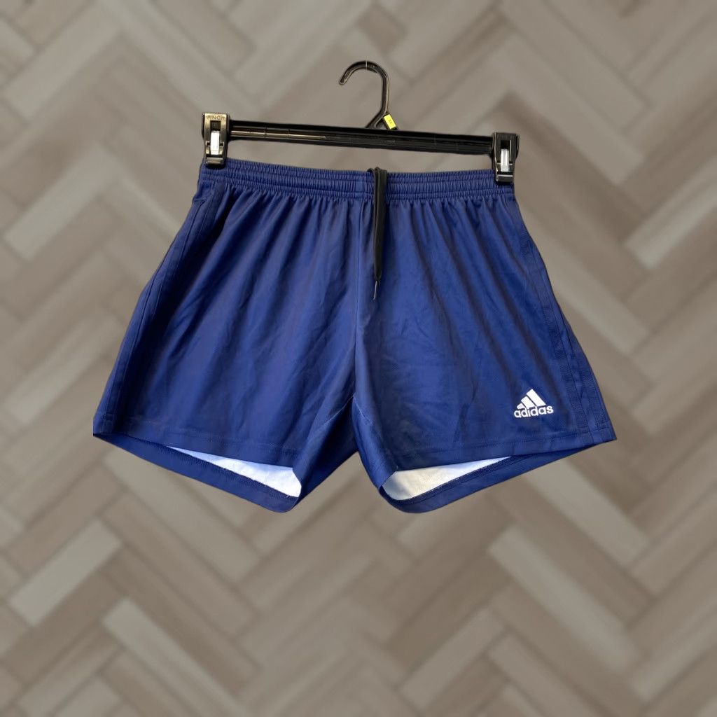 Adidas Adidas Womens Athletic Running Shorts Blue Nylon Size S Climalite | Size 28" / US 6 / IT 42 - 1 Thumbnail