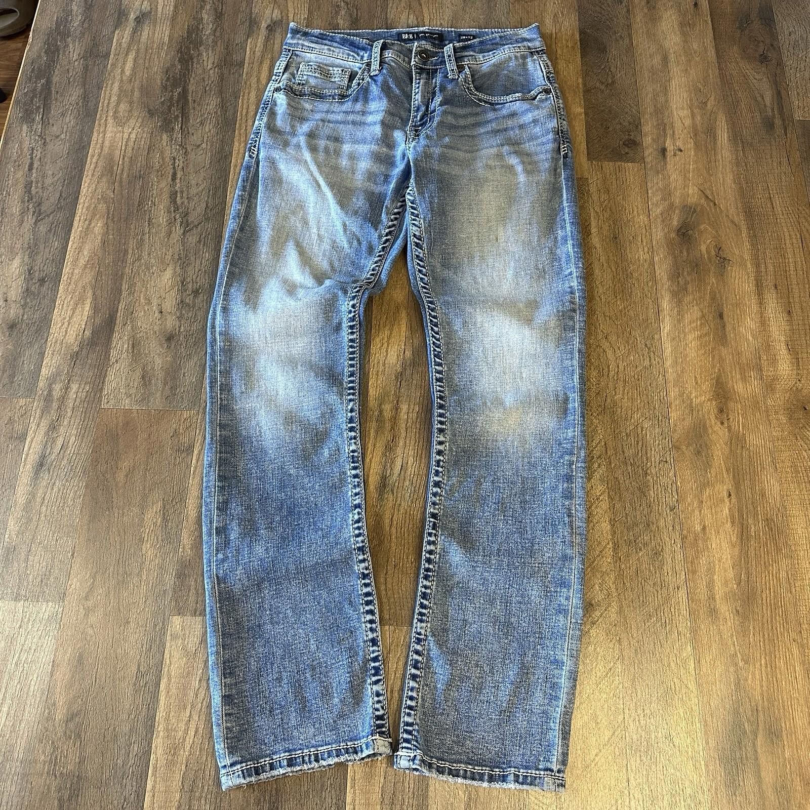 Buckle Black BKE Jake Straight Leg Distressed 29x32 Stretch Whiskered Size US 29 - 1 Thumbnail