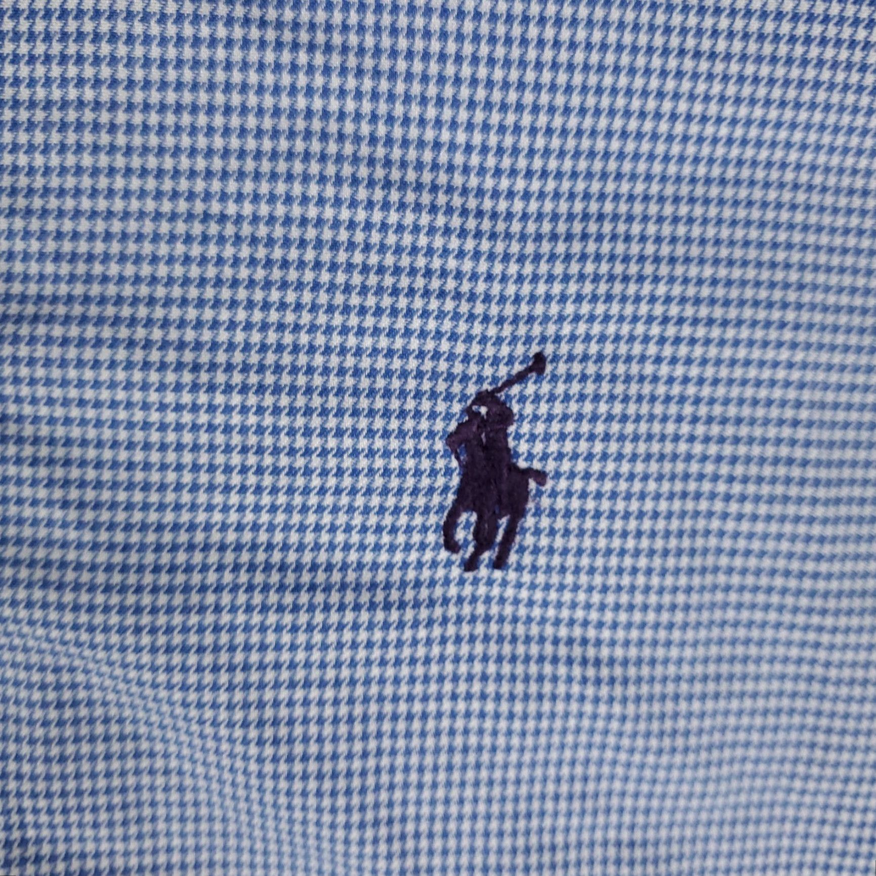 Ralph Lauren Ralph Lauren Dress Shirt Mens Size 16 Blue Check Long Sleeve Button Up Collared Regular Fit Size 42R - 2 Thumbnail