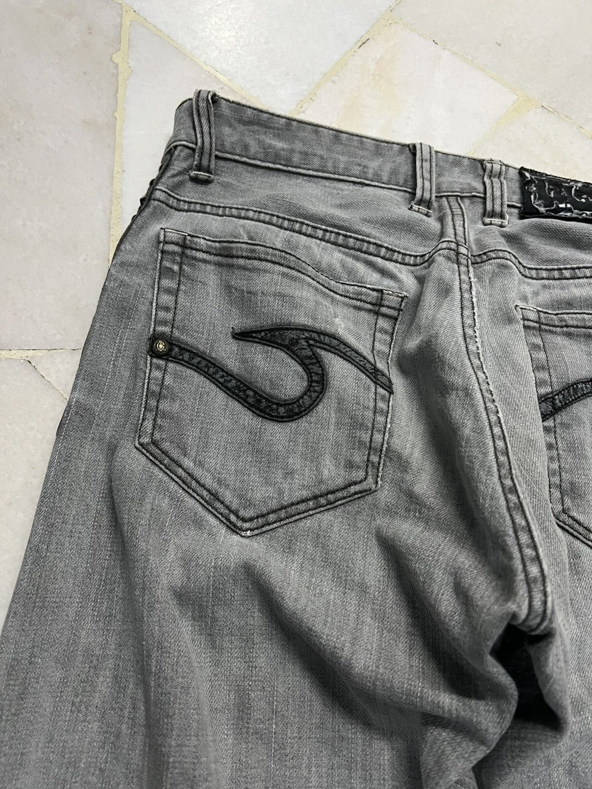 If Six Was Nine × Japanese Brand × Vintage CUSTOM CULTURE DISTRESS JEANS Size US 29 - 13 Thumbnail