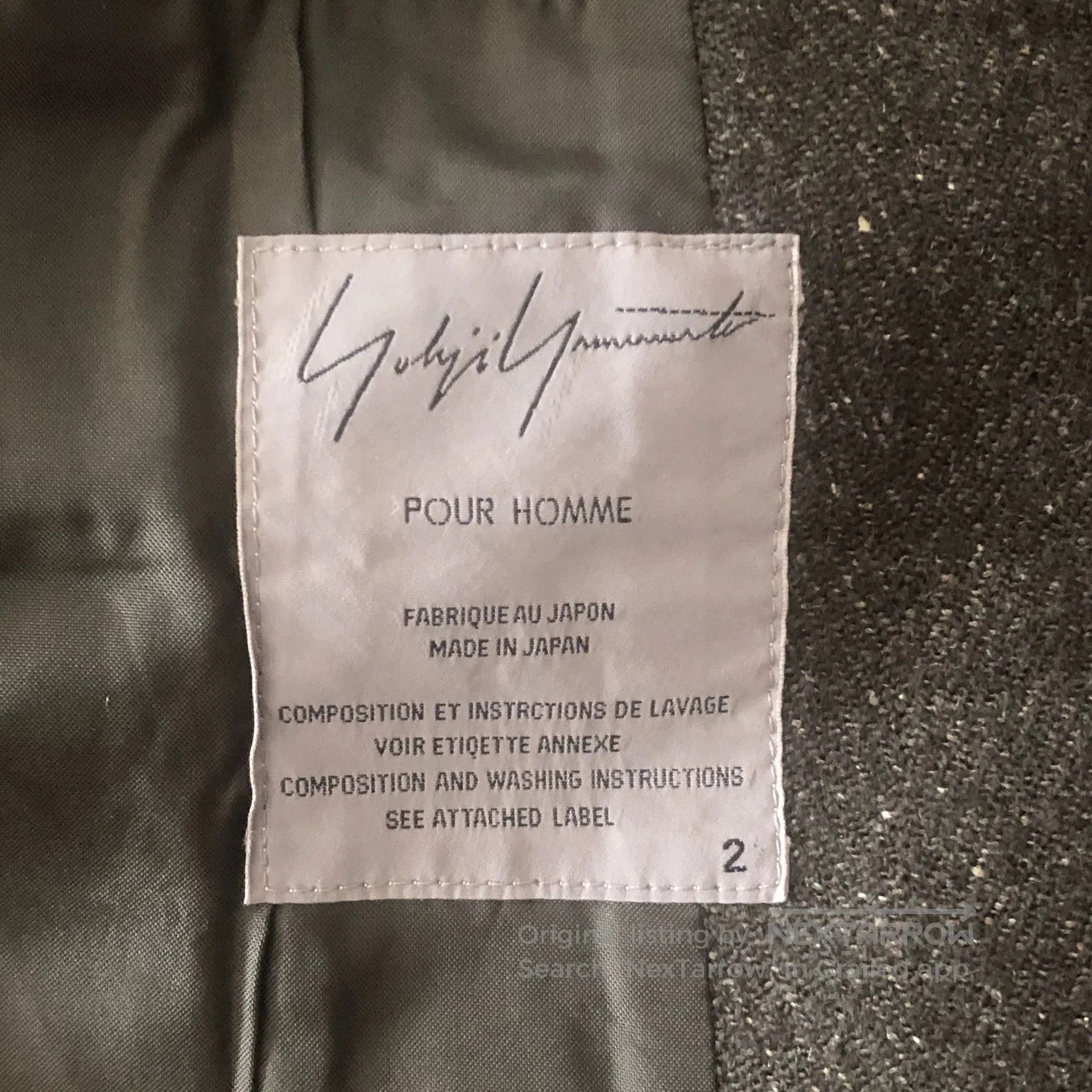Yohji Yamamoto Yohji Yamamoto Custom Tailored Suit Jacket. Size US S / EU 44-46 / 1 - 6 Thumbnail