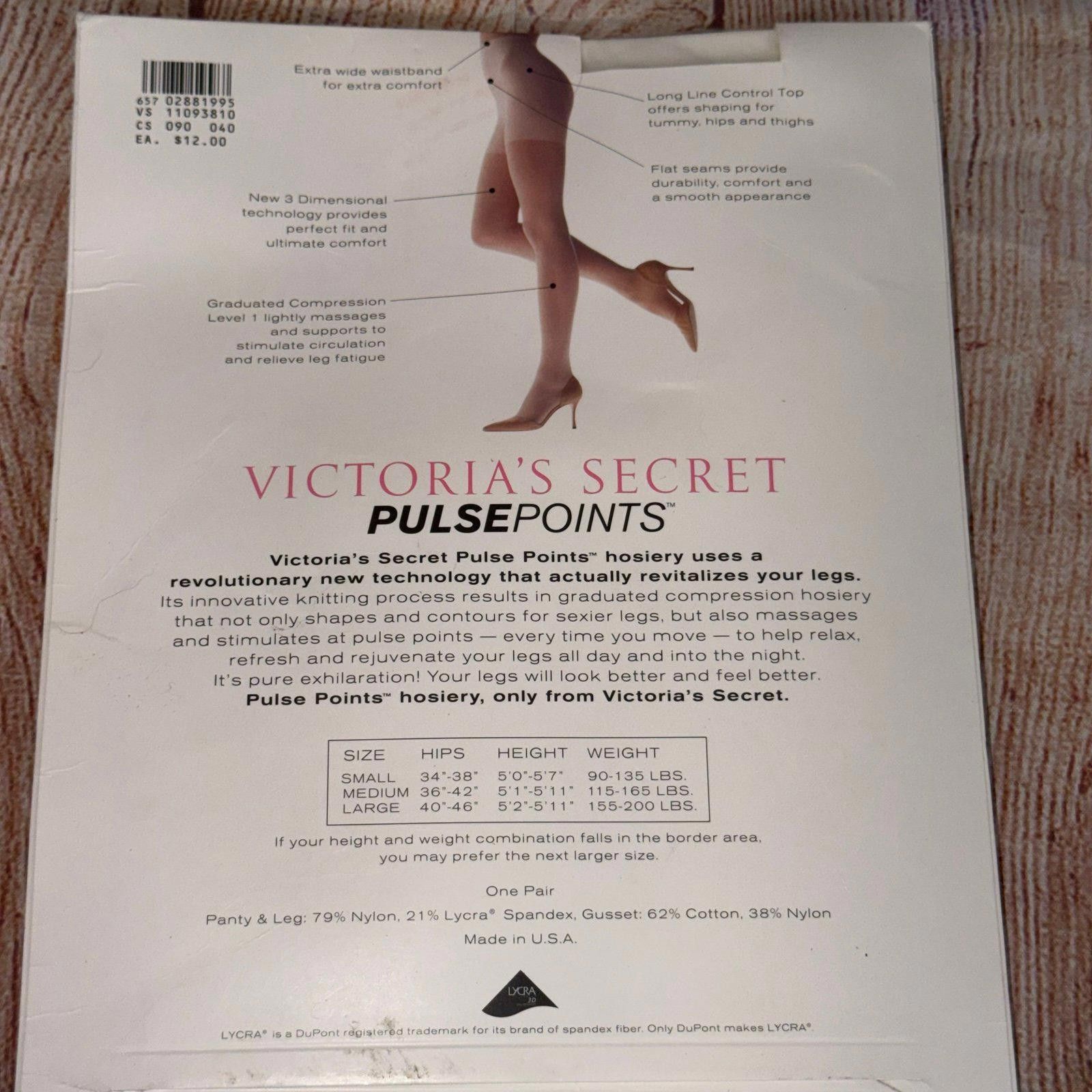 Other Victoria’s Secret Pulse Points Medium White Pantyhose NWT Size ONE SIZE - 5 Thumbnail