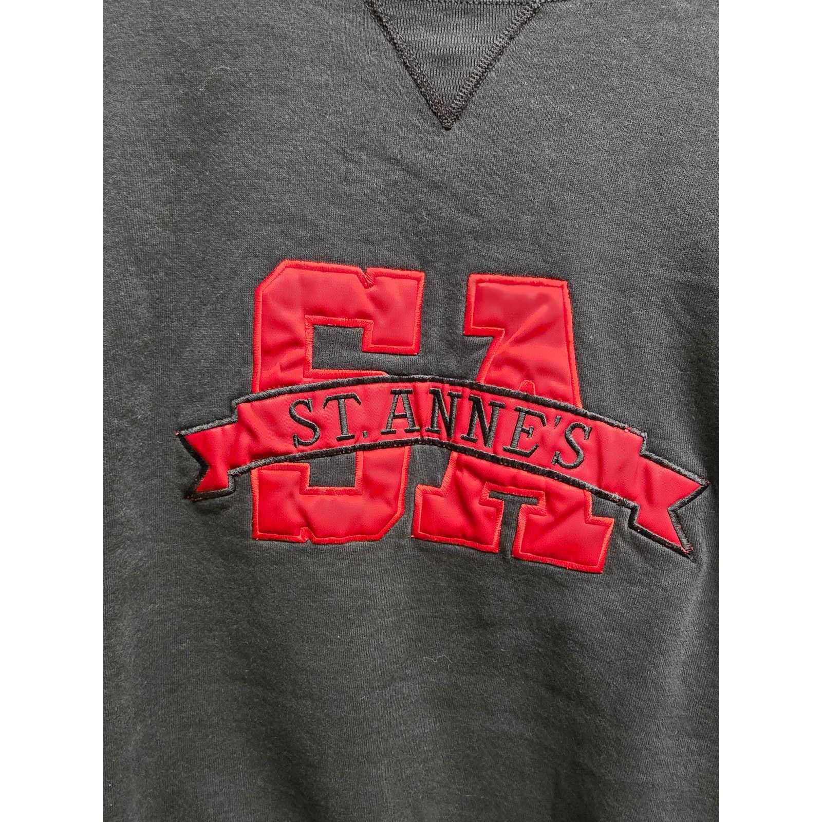 Russell Athletic × Vintage Vintage Saint Annes Sweatshirt Black Crewneck XL 90s 1990s Size US XL / EU 56 / 4 - 2 Thumbnail
