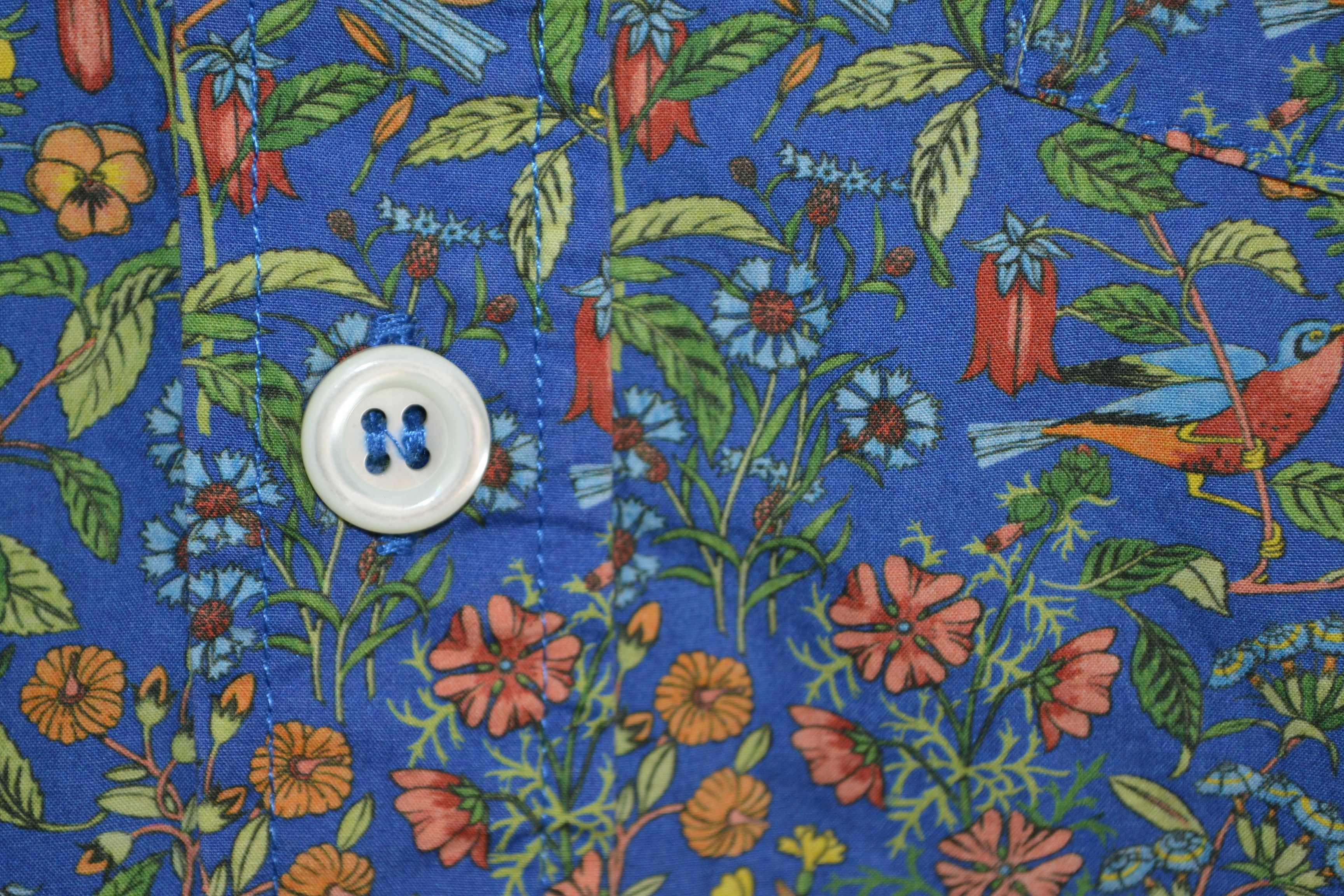 A.P.C. A.P.C. Short Sleeve Floral Birds Shirt 42 M-L Size US L / EU 52-54 / 3 - 3 Thumbnail