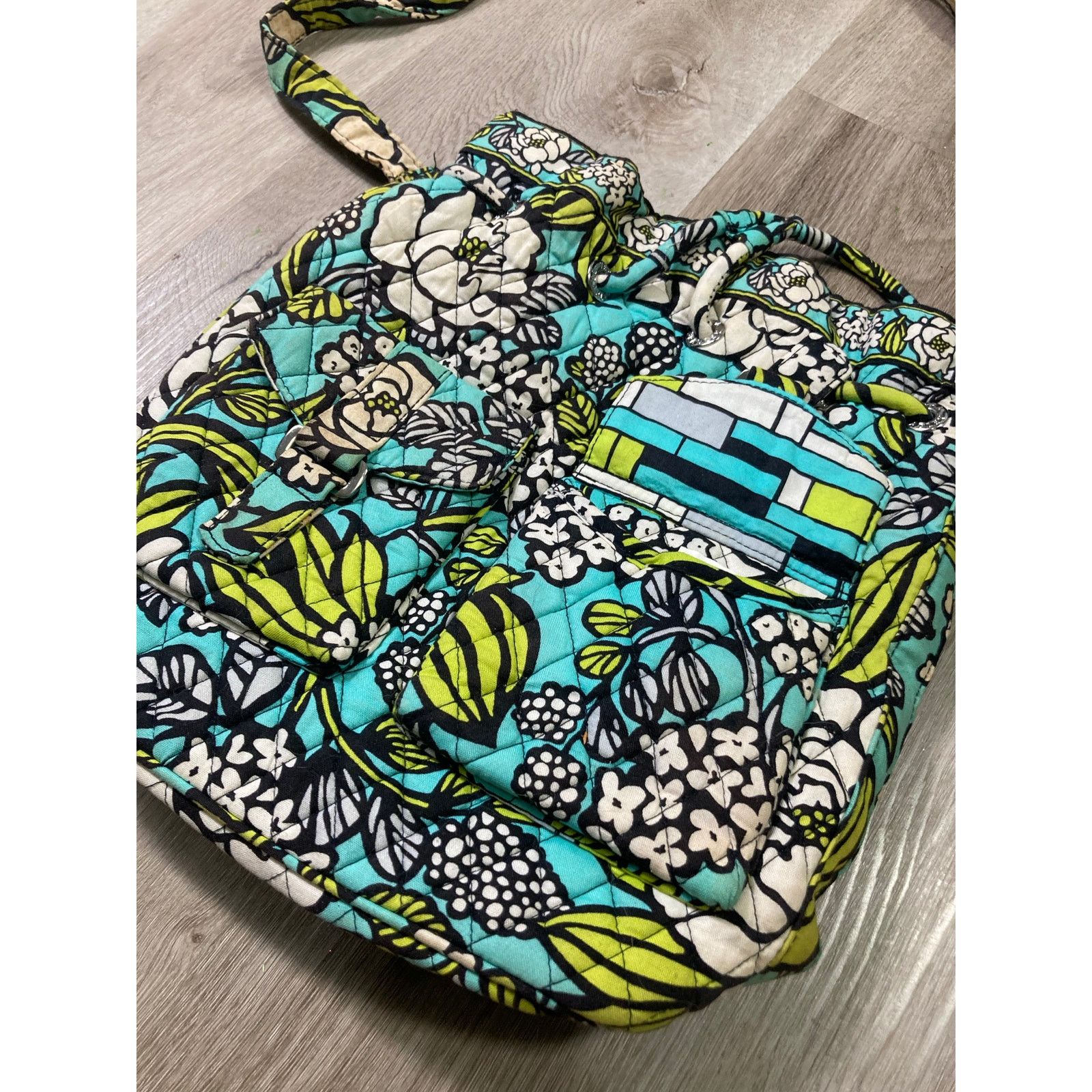Vera Bradley Vera Bradley Island Blooms Cinch-Top Backpack Multicolored Size ONE SIZE - 6 Thumbnail
