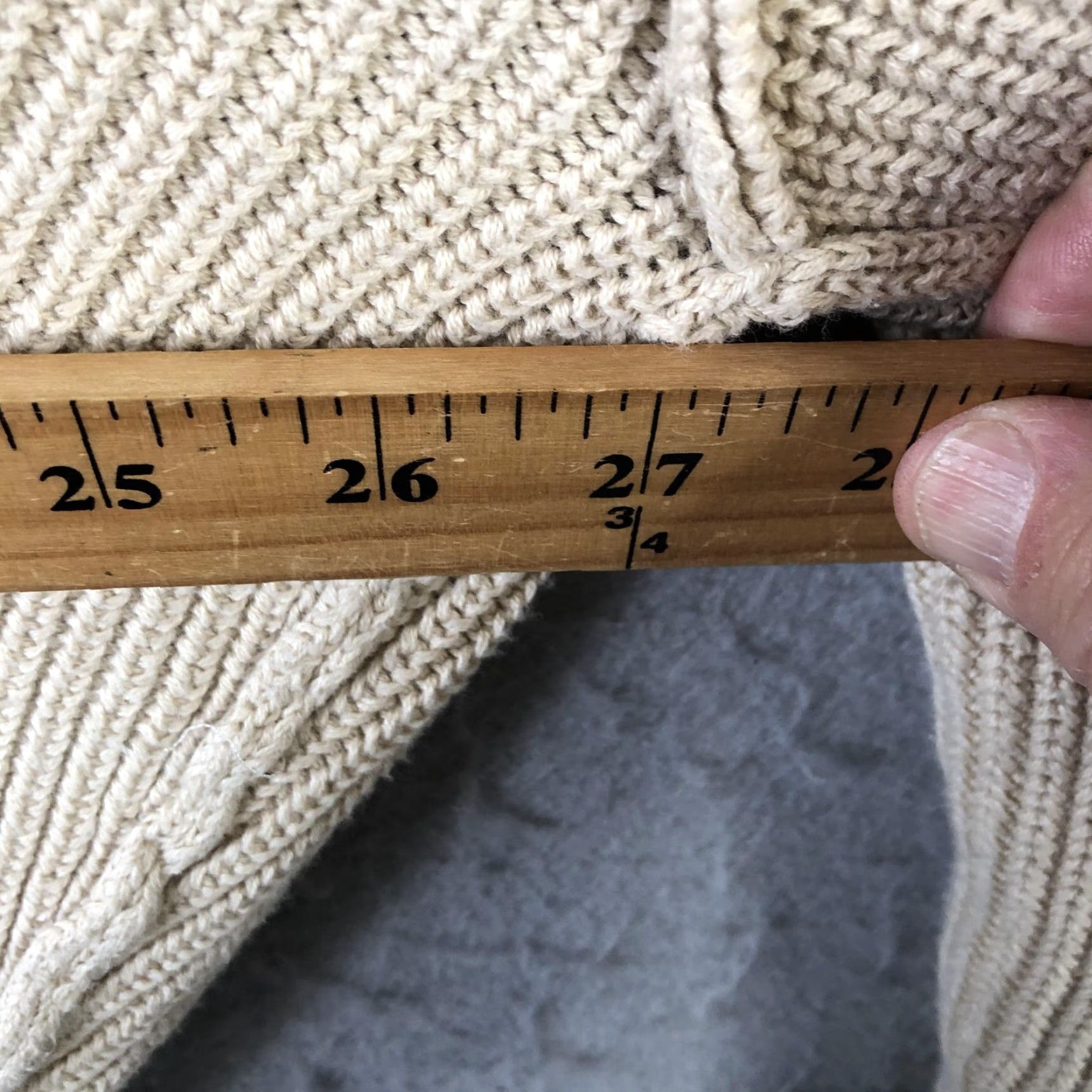 Vintage Aerie Sweater Womens Medium Beige Oversized Dolman Sleeve Boat Neck Pullover Size M / US 6-8 / IT 42-44 - 3 Thumbnail