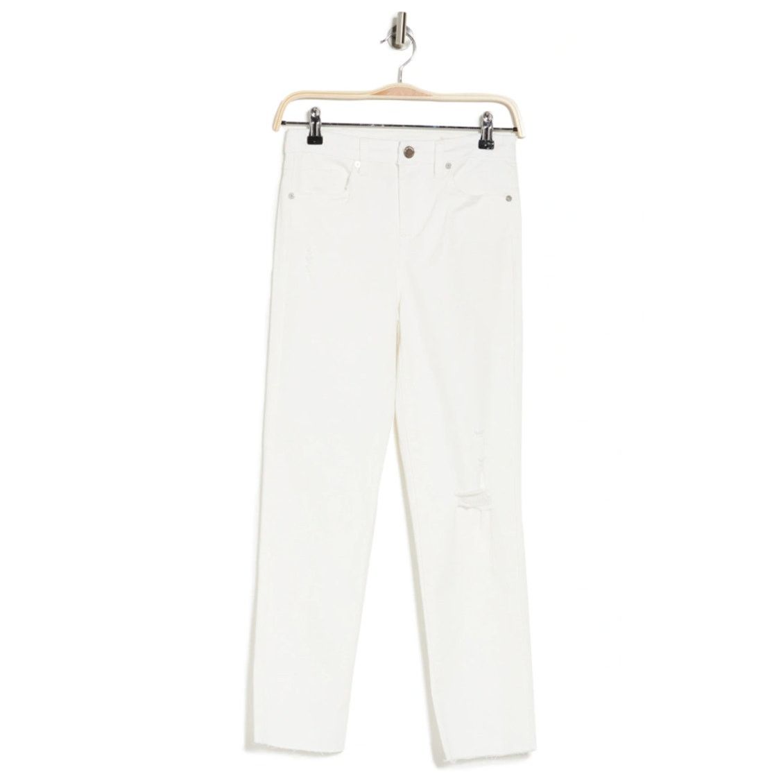 BLANKNYC BlankNYC The Madison Crop Jeans in White, Size 30 Size 30" / US 8 / IT 44 - 3 Thumbnail