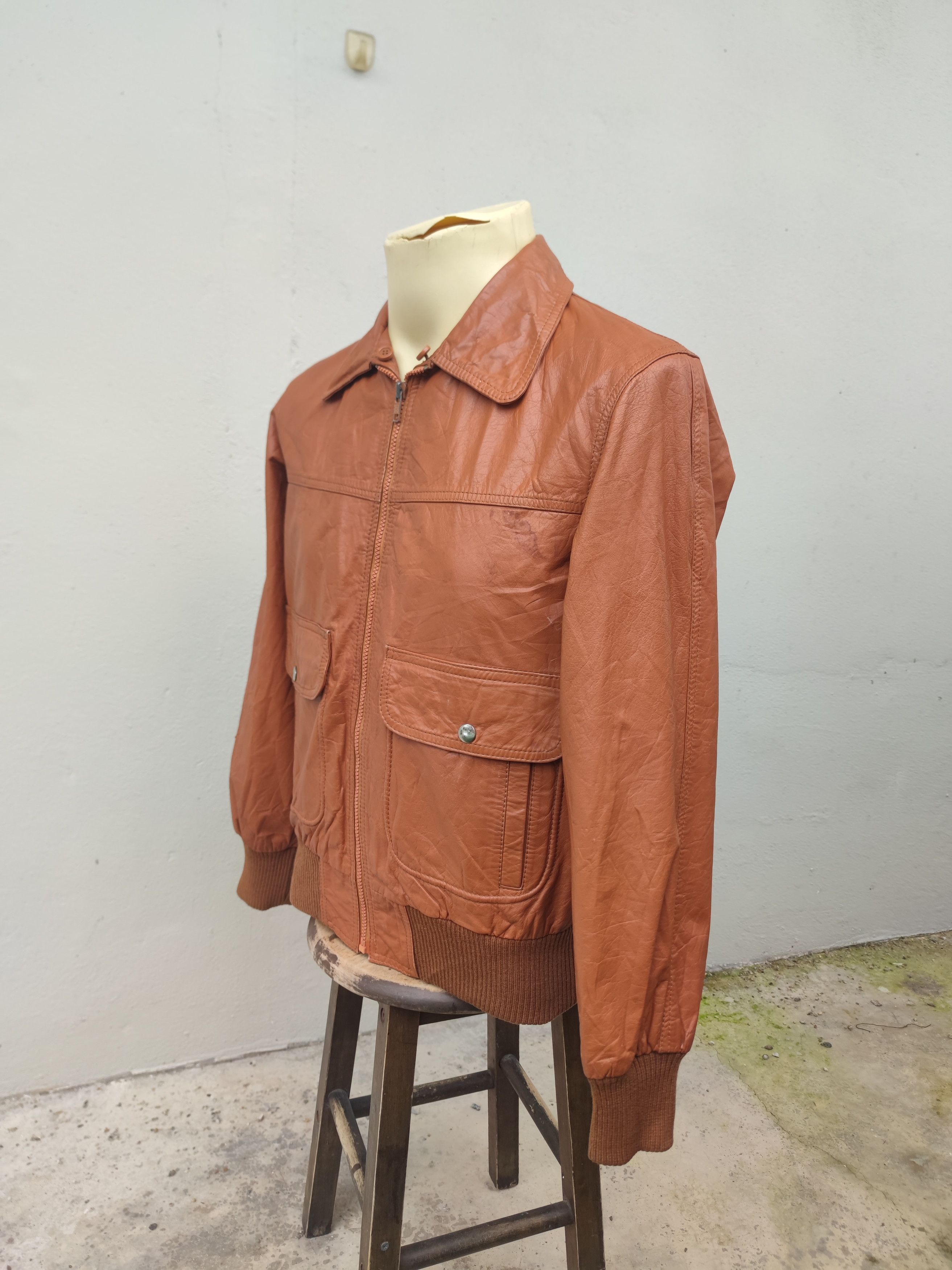 Vintage Vintage Crae Carlyle Cowhide Leather Jacket Size US M / EU 48-50 / 2 - 9 Thumbnail