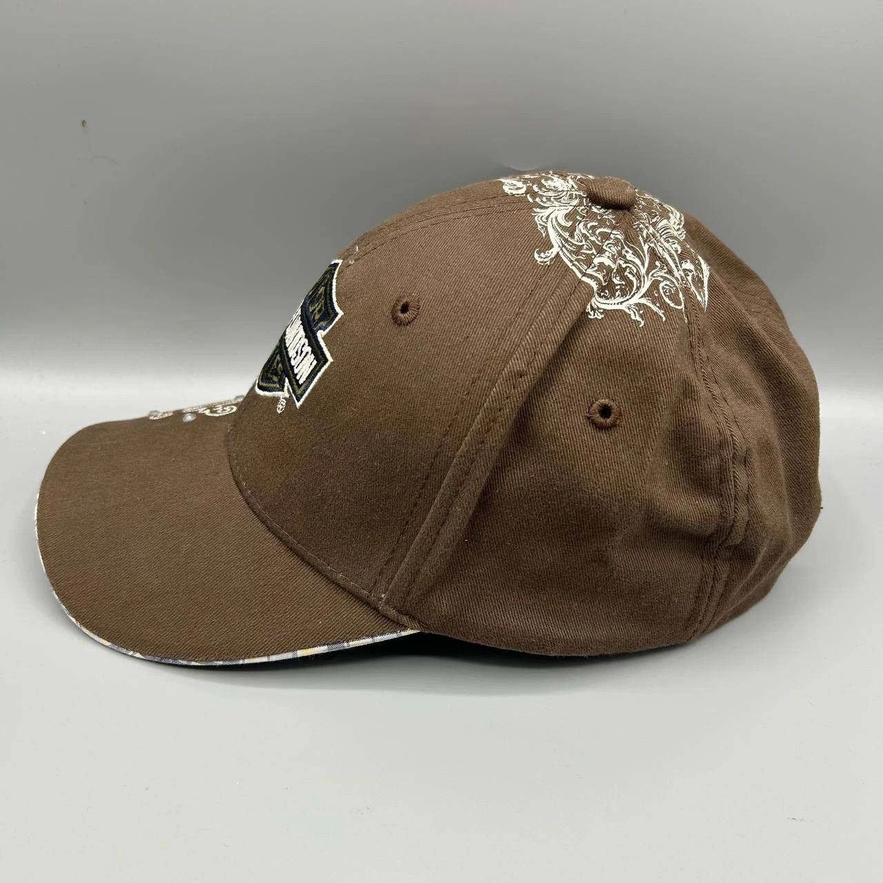 Harley Davidson Harley Davidson Motorcycles Hat Plaid Strap Back Cotton Size ONE SIZE - 3 Thumbnail