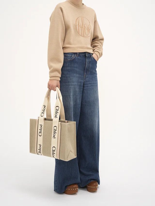 Chloe o1loc1c1024 Size: OS / Woody Mini Tote in White Beige Size ONE SIZE - 7 Thumbnail