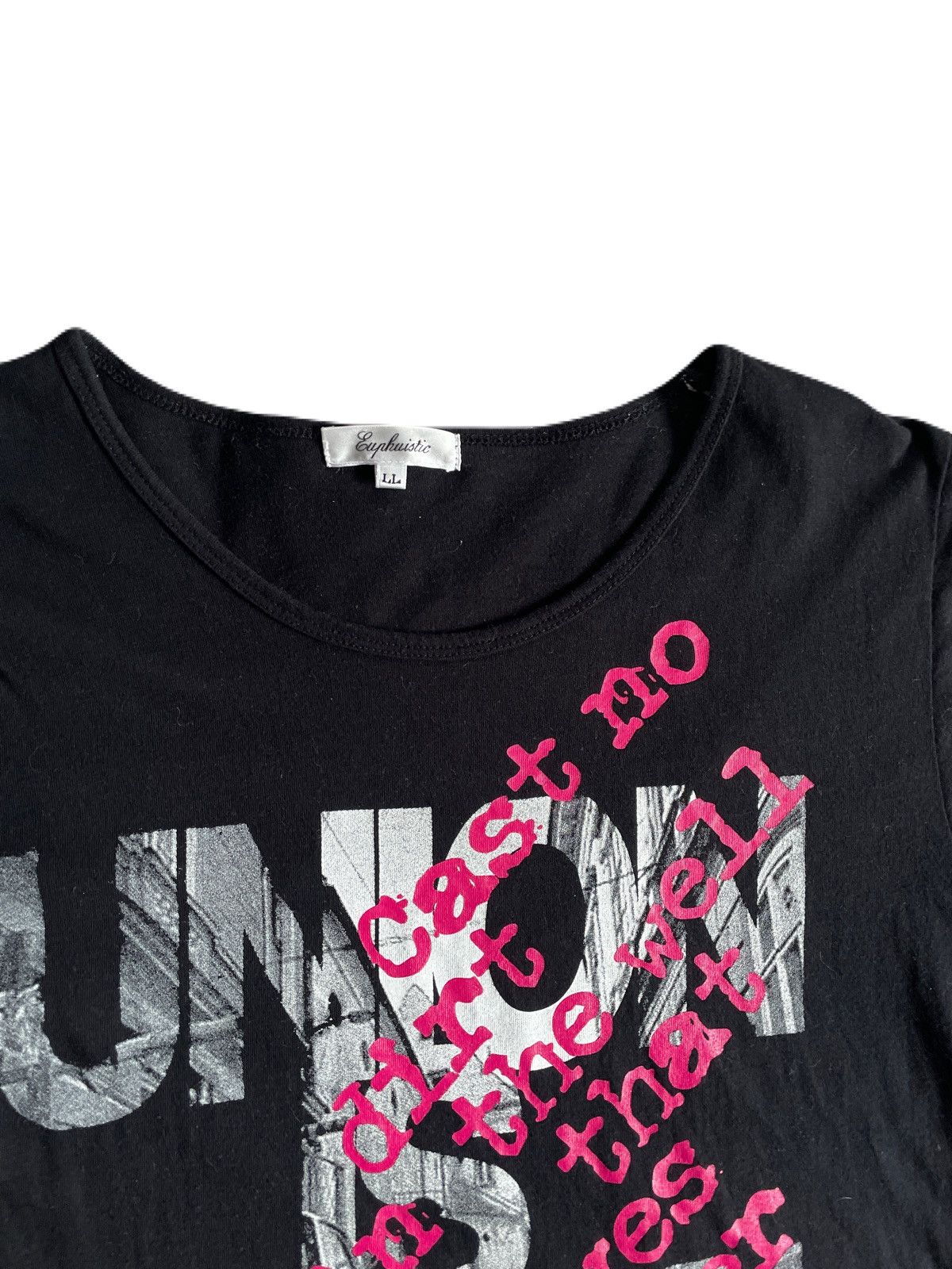 If Six Was Nine 2000s Japanese archive Vkei Gyaruo Poem Tee Y2K Size US S / EU 44-46 / 1 - 5 Thumbnail