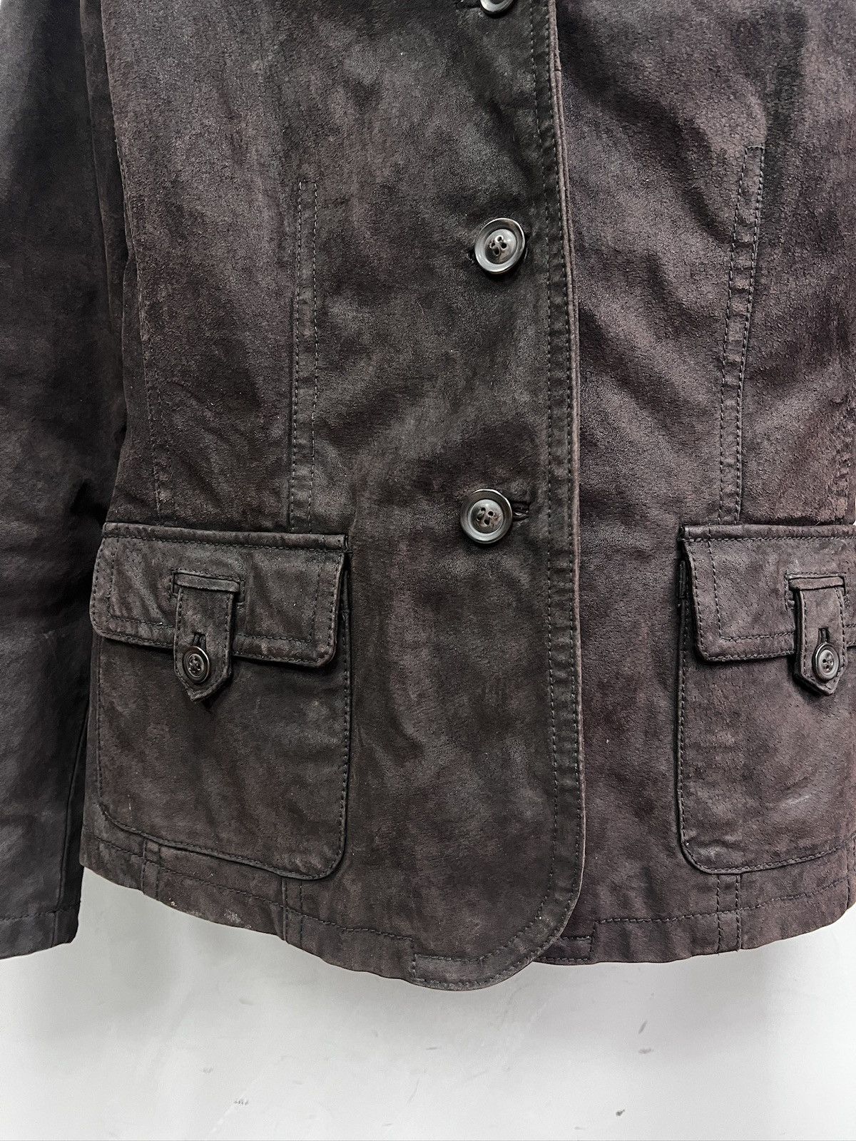 Hysteric Glamour Suede leather fur collar gothic leather jacket y2k style Size US M / EU 48-50 / 2 - 5 Thumbnail