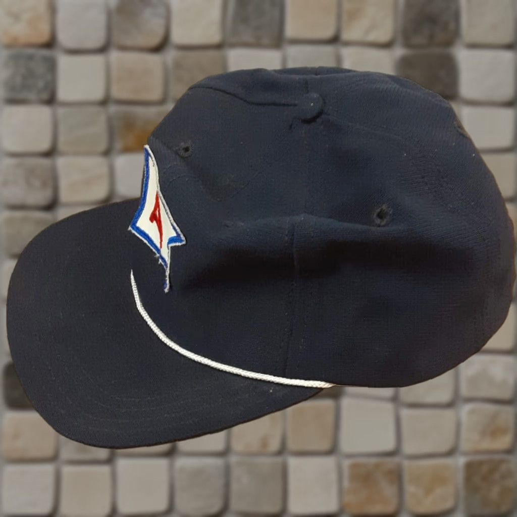 New Era VINTAGE New Era Pro Model Yachting Club Hat A-Flag USA Made Navy Snapback Mens Adjustable Cap Size ONE SIZE - 1 Thumbnail