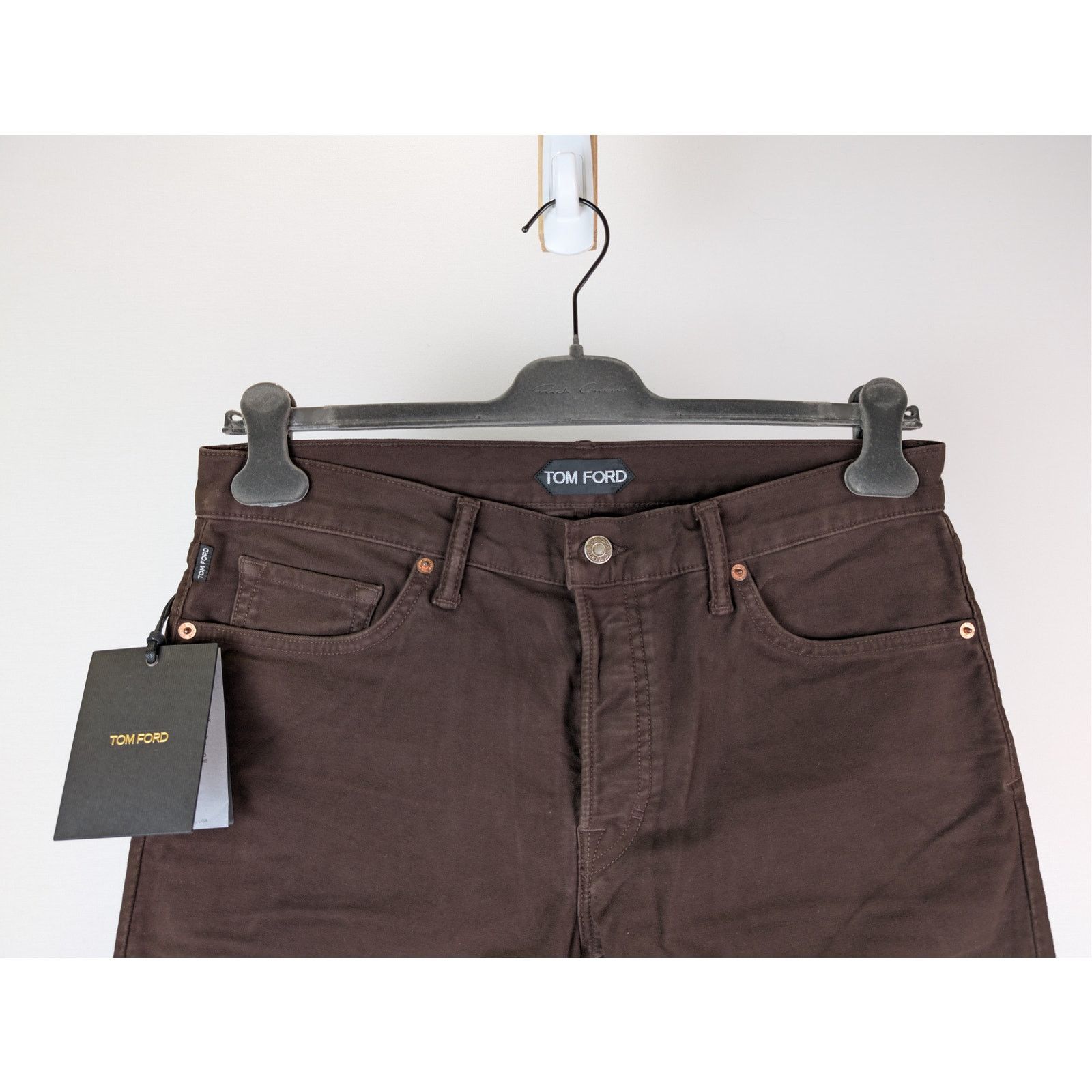 Tom Ford o1rshd1 Slim Denim Jeans in Brown Size US 34 / EU 50 - 2 Thumbnail