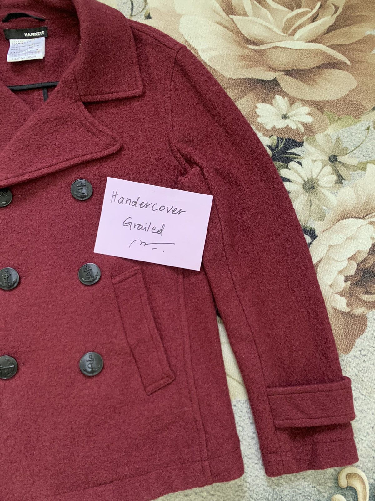 Katharine Hamnett London Hamnett Knit Wool Double Breast Jacket Size US M / EU 48-50 / 2 - 4 Thumbnail