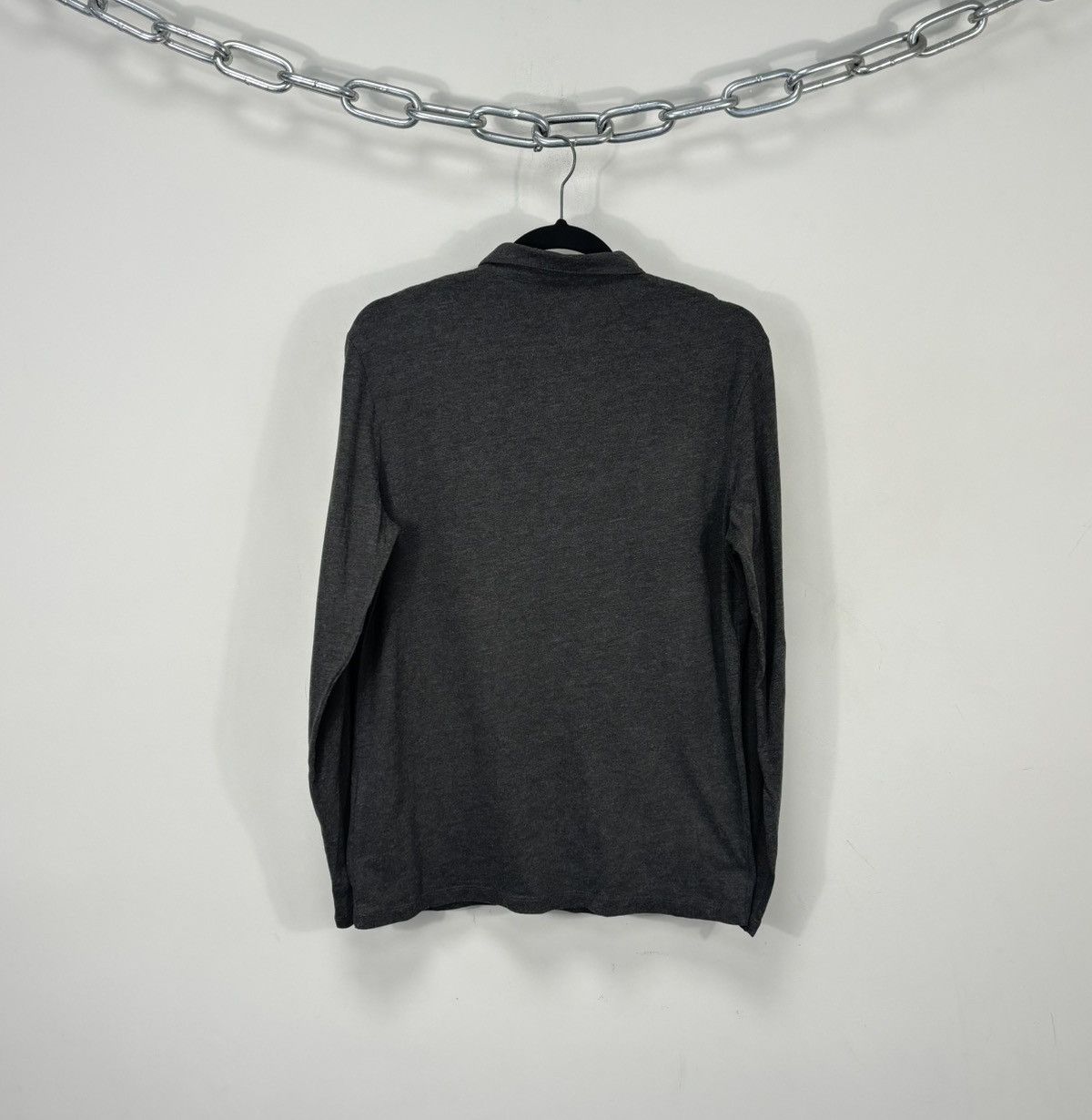 Allsaints AllSaints Men’s Brace Brown Long Sleeve Polo Shirt Size US S / EU 44-46 / 1 - 2 Thumbnail