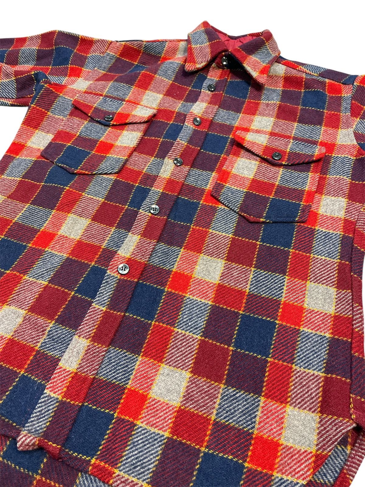 Pendleton Vintage 70s Pendleton Wool Board Button Shirt Plaid USA Size US M / EU 48-50 / 2 - 2 Thumbnail