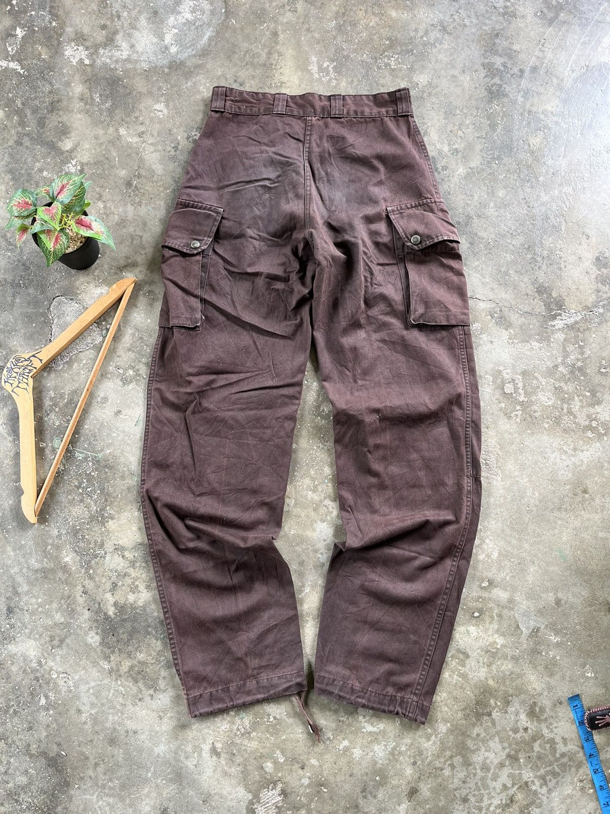 Japanese Brand × Vintage ⚡️RARE⚡️Vintage Bushpants Double Knee Cargo Pants Japan 80s Size US 26 / EU 42 - 2 Thumbnail
