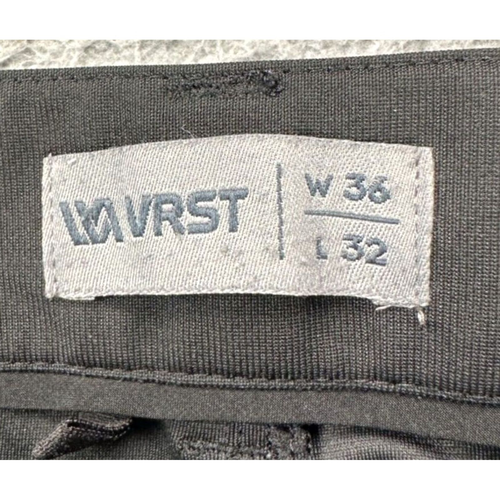 Vintage VRST Pants Mens 36X32 Black Tech Performance Chino Golf 5 Pocket Straight Leg Mens Regular 36 Black VRST Chino Pants Size US 36 / EU 52 - 4 Thumbnail