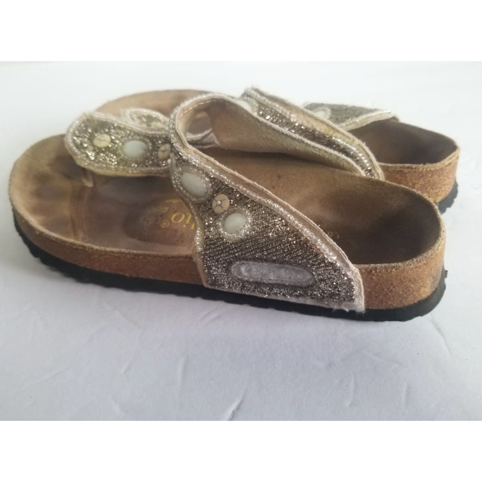 Birkenstock Papillio by Birkenstock Sandals Women Size 37 US 6 Multicolor Animal Print Birko-Flor Buckle Gizeh Orthopedic Shoes Size US 6 / IT 36 - 4 Thumbnail