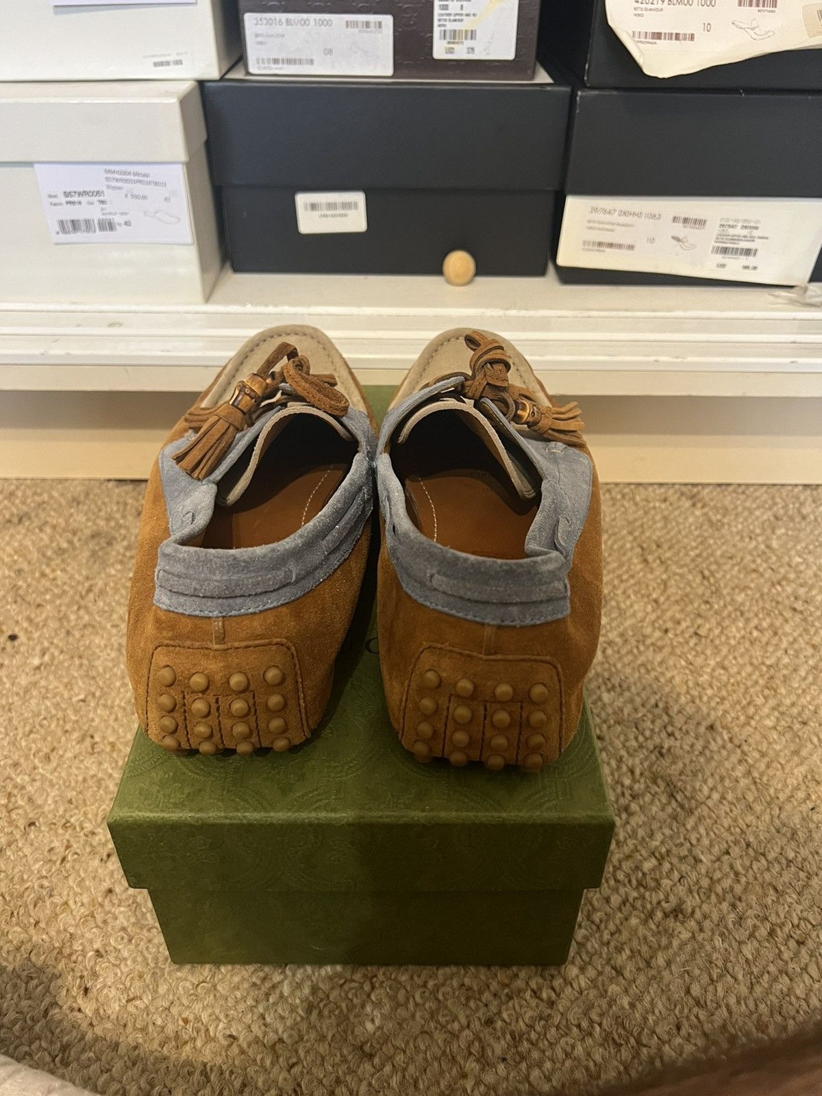 Gucci Gucci suede moccasin loafer with tassels Size US 9.5 / EU 42-43 - 6 Thumbnail