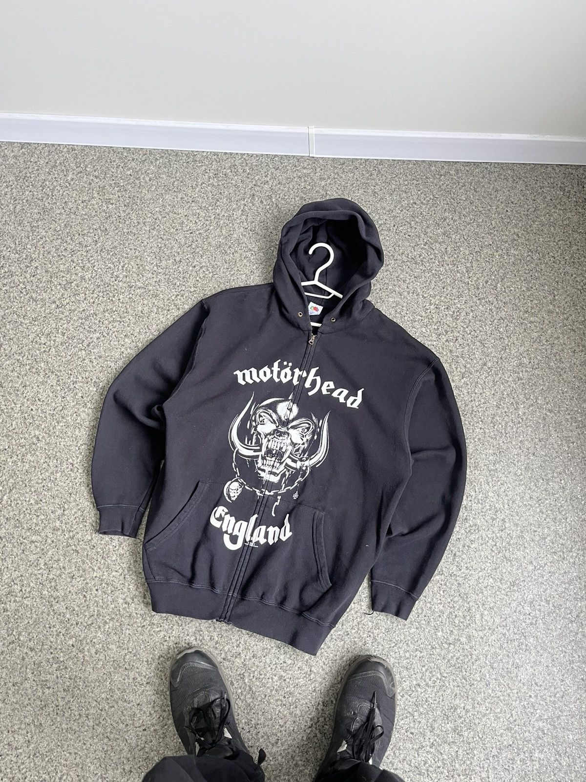 Band Tees × Vintage Vintage 90’s Motorhead hoodie zip rock band Motörhead Size US L / EU 52-54 / 3 - 1 Thumbnail