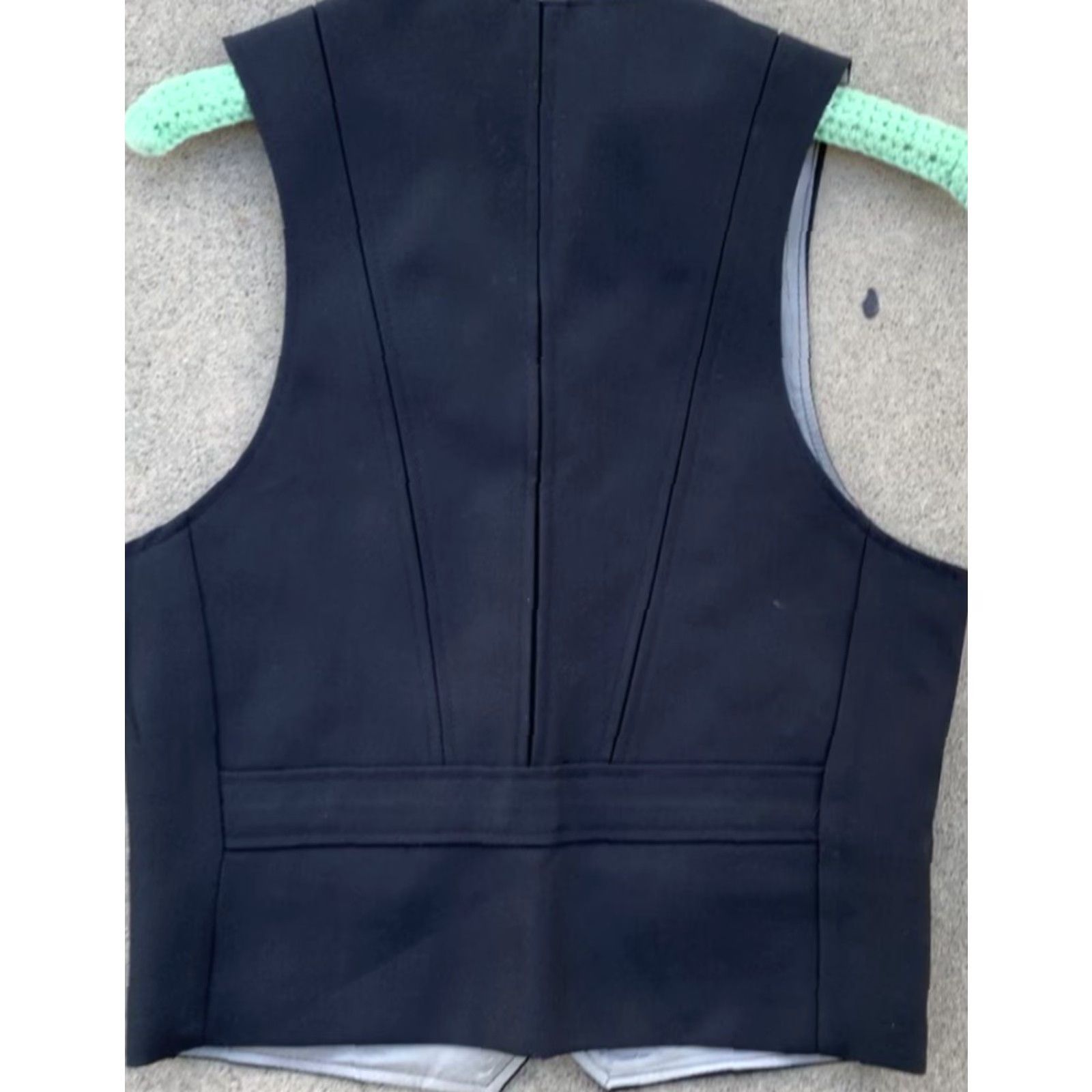 Vintage VINTAGE Angels FlightVest Mens 36 Black USA 70s 80s disco button lining holes tag original Size US XXS / EU 40 - 6 Thumbnail