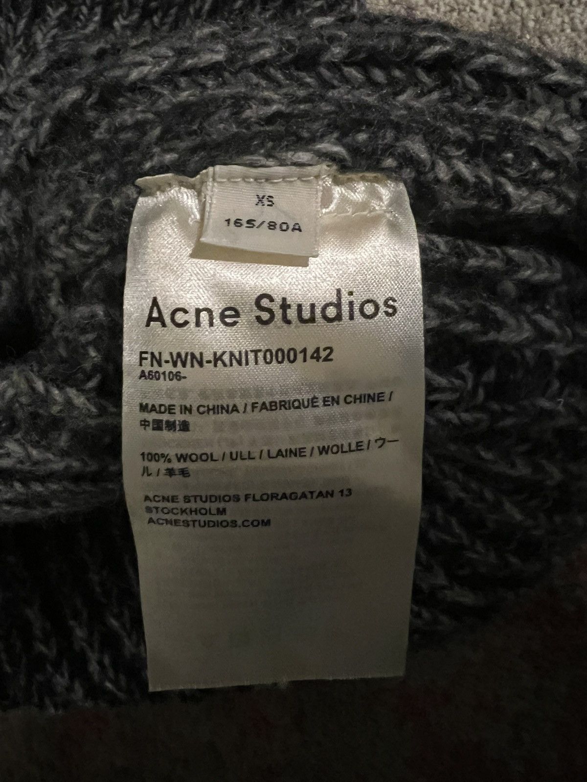 Acne Studios Acne Studios Keborah Ribbed Knit Sweater Size XS / US 0-2 / IT 36-38 - 3 Thumbnail
