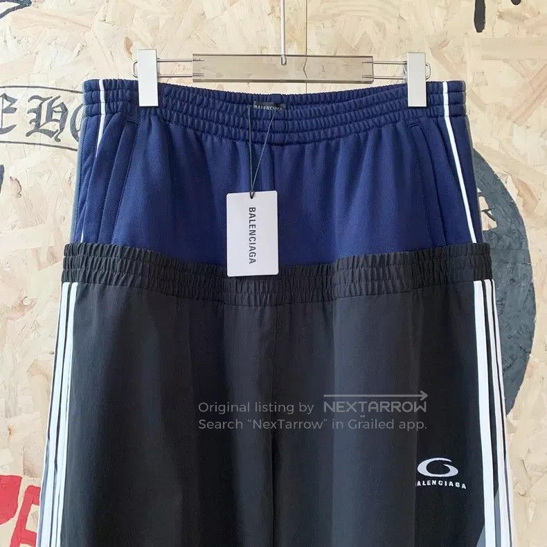 Balenciaga Balenciaga size XL Black and Blue Colorblock Sport Pants Size US 27 - 3 Thumbnail