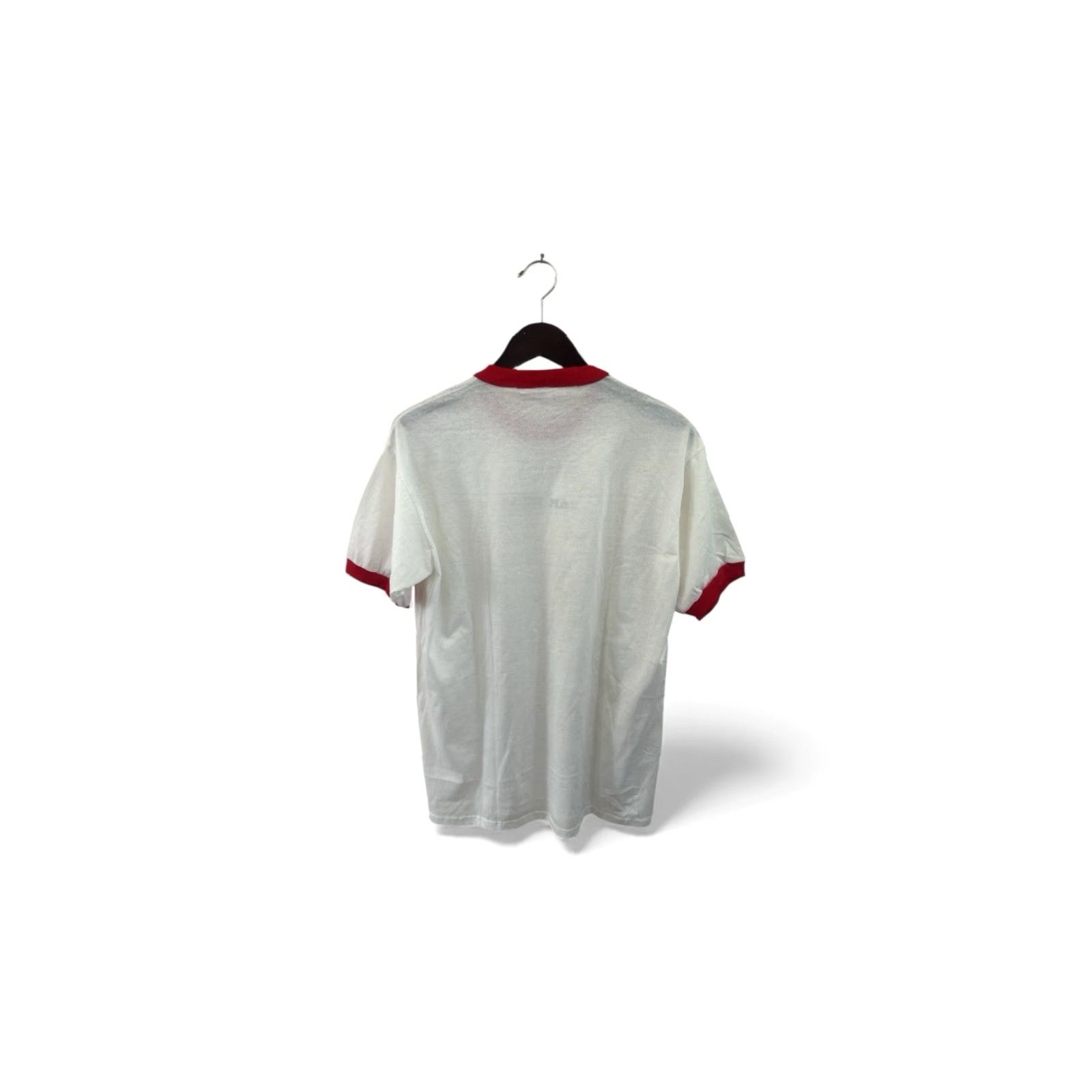 Russell Athletic VINTAGE Russell Athletic T-Shirt Mens L White 90s Oak Hills High School Ringer Tee Deadstock NWT Made in USA Size US L / EU 52-54 / 3 - 7 Thumbnail