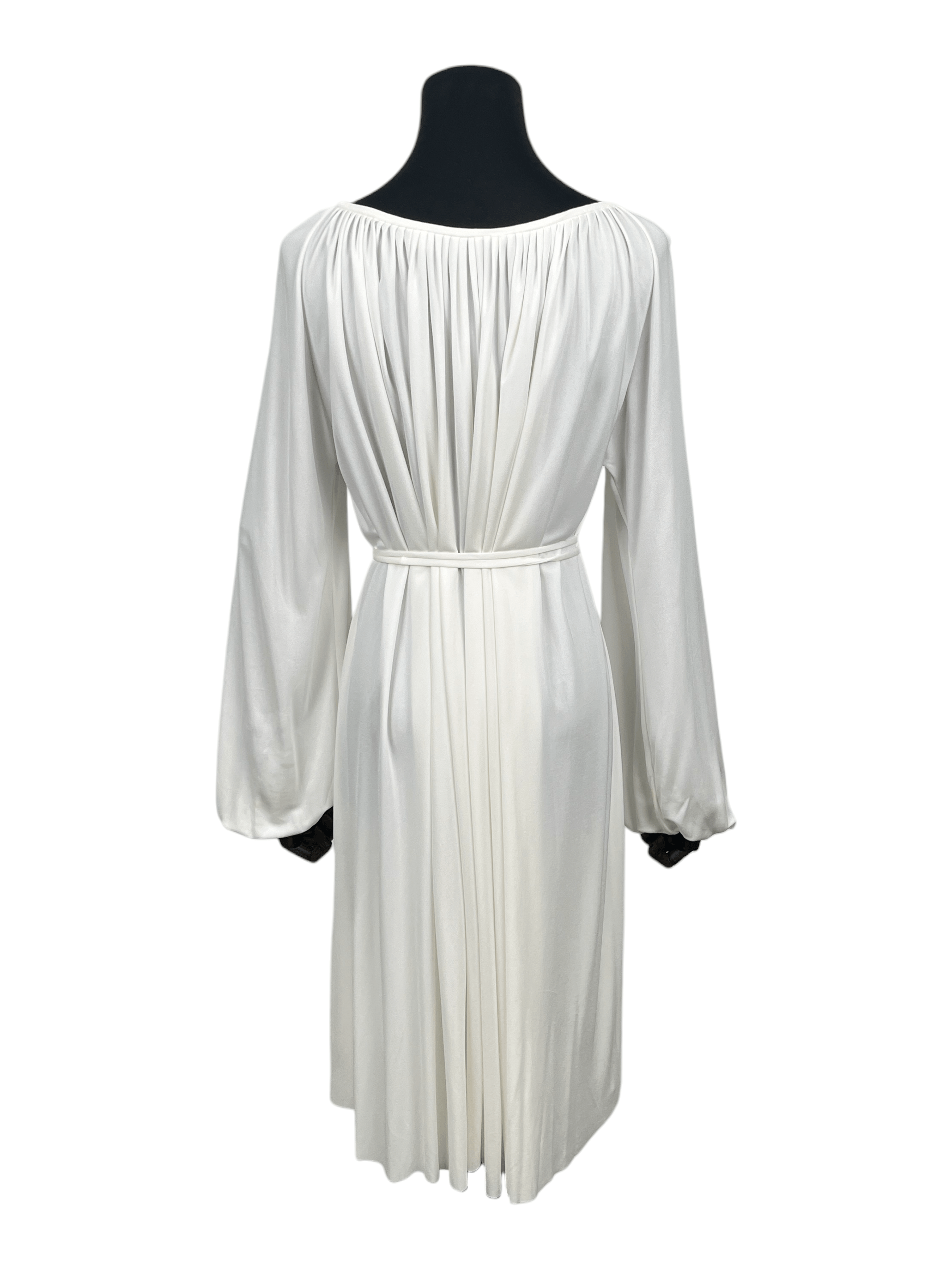 Dior Christian Dior Off White Long Sleeve Dress Size XXS / US 00 / IT 34 - 2 Thumbnail