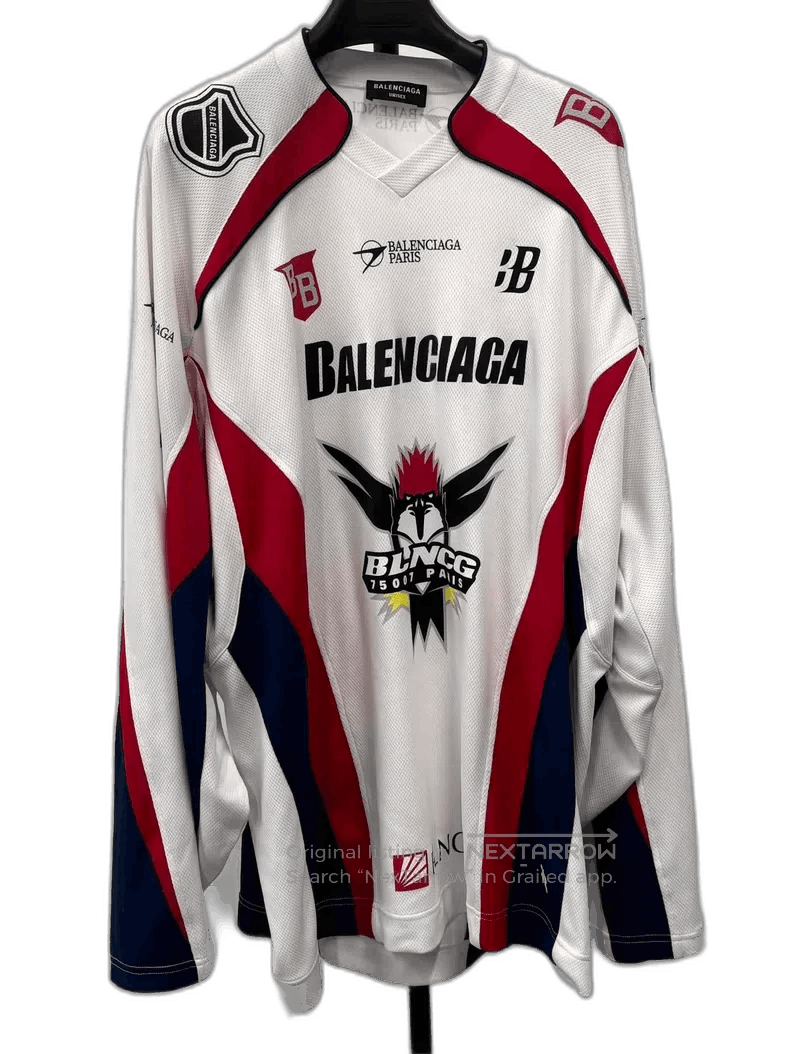 Balenciaga Balenciaga Red and White Hockey Jersey M Size. Size US M / EU 48-50 / 2 - 1 Thumbnail