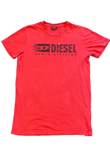 Diesel Diesel Big Y2K Logo 14Y Red Short Sleeve T-Shirt Size US S / EU 44-46 / 1 - 1 Thumbnail