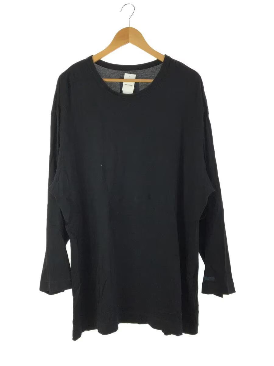 image of Yohji Yamamoto Oversized Long Sleeve Tee in Black, Men's (Size XL)