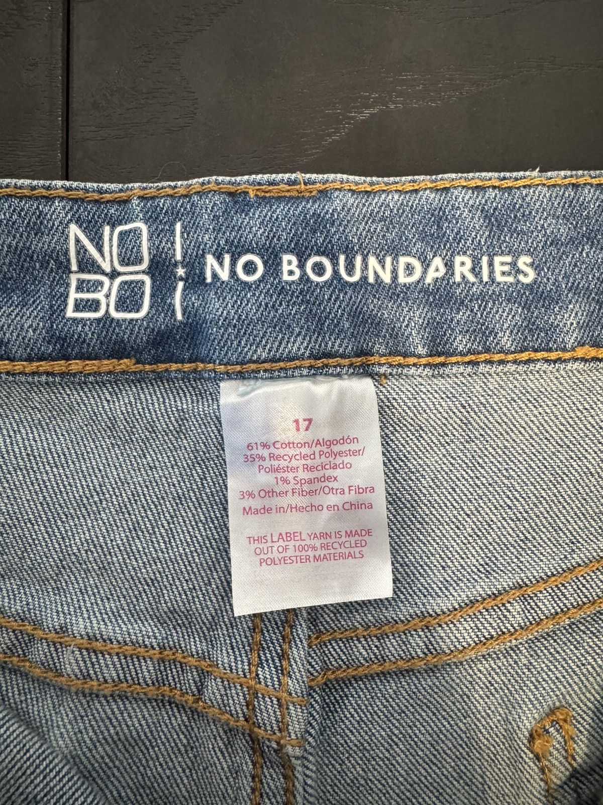 Other No Boundaries Light Blue Women's Jean Shorts Size 17 Size 38" / US 16 / IT 52 - 3 Thumbnail