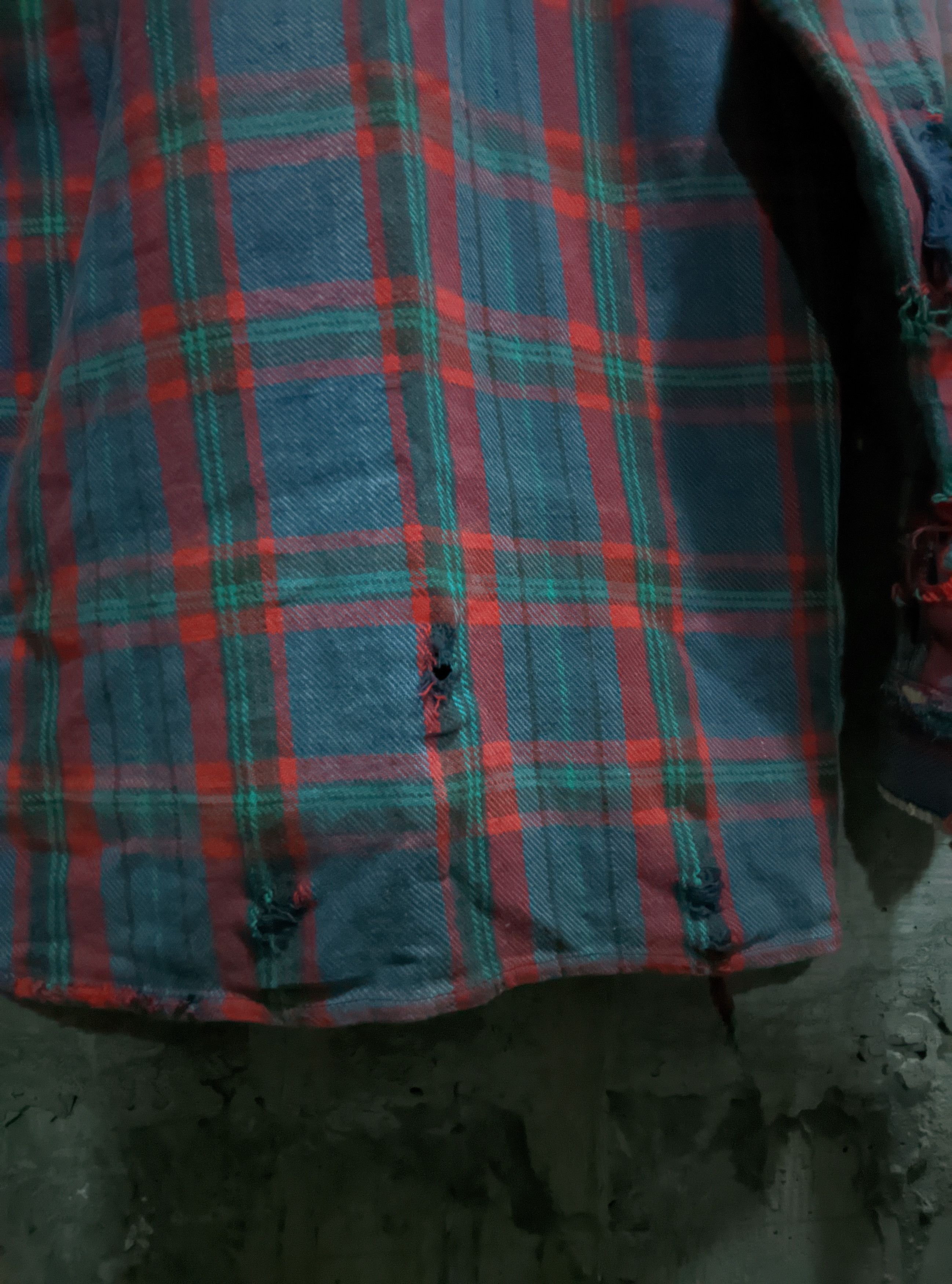 Vintage Vintage 70s thrashed flannel distressed sun faded erd Size US M / EU 48-50 / 2 - 8 Thumbnail