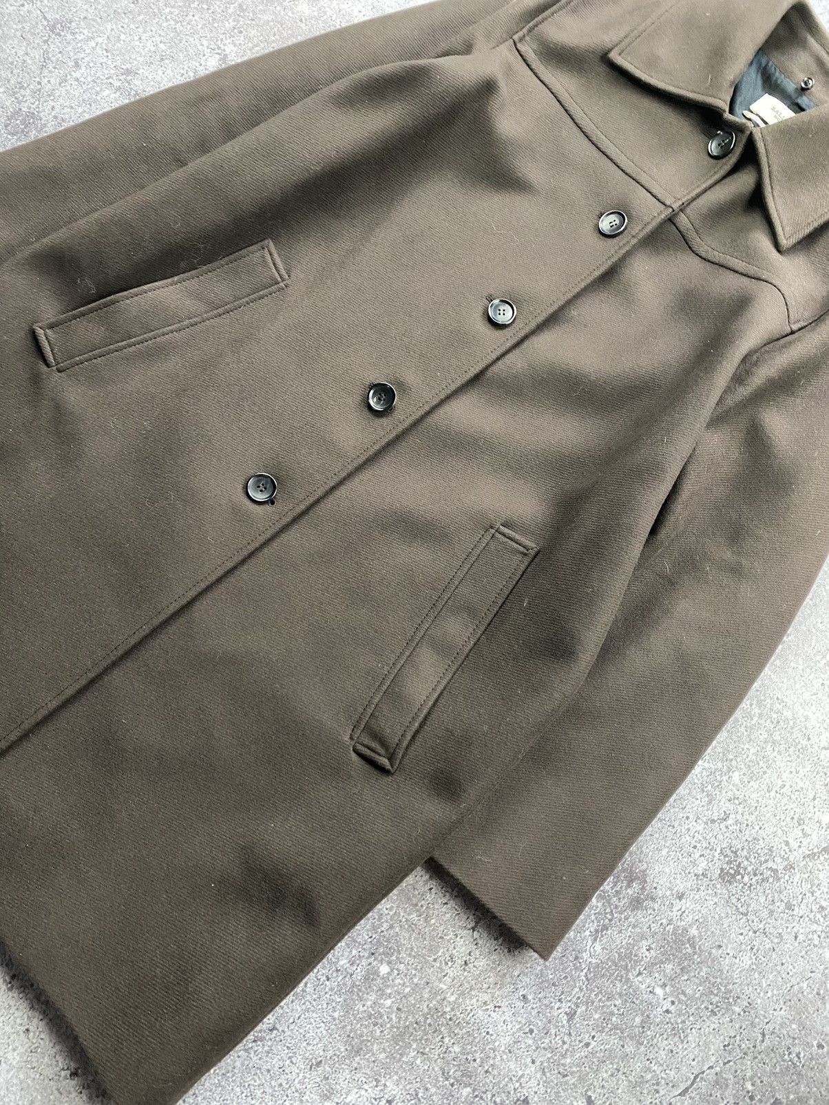 Autumn Cashmere × Bally BALLY WOOL LONG BROWN COAT LUXURY JACKET Size M / US 6-8 / IT 42-44 - 2 Thumbnail