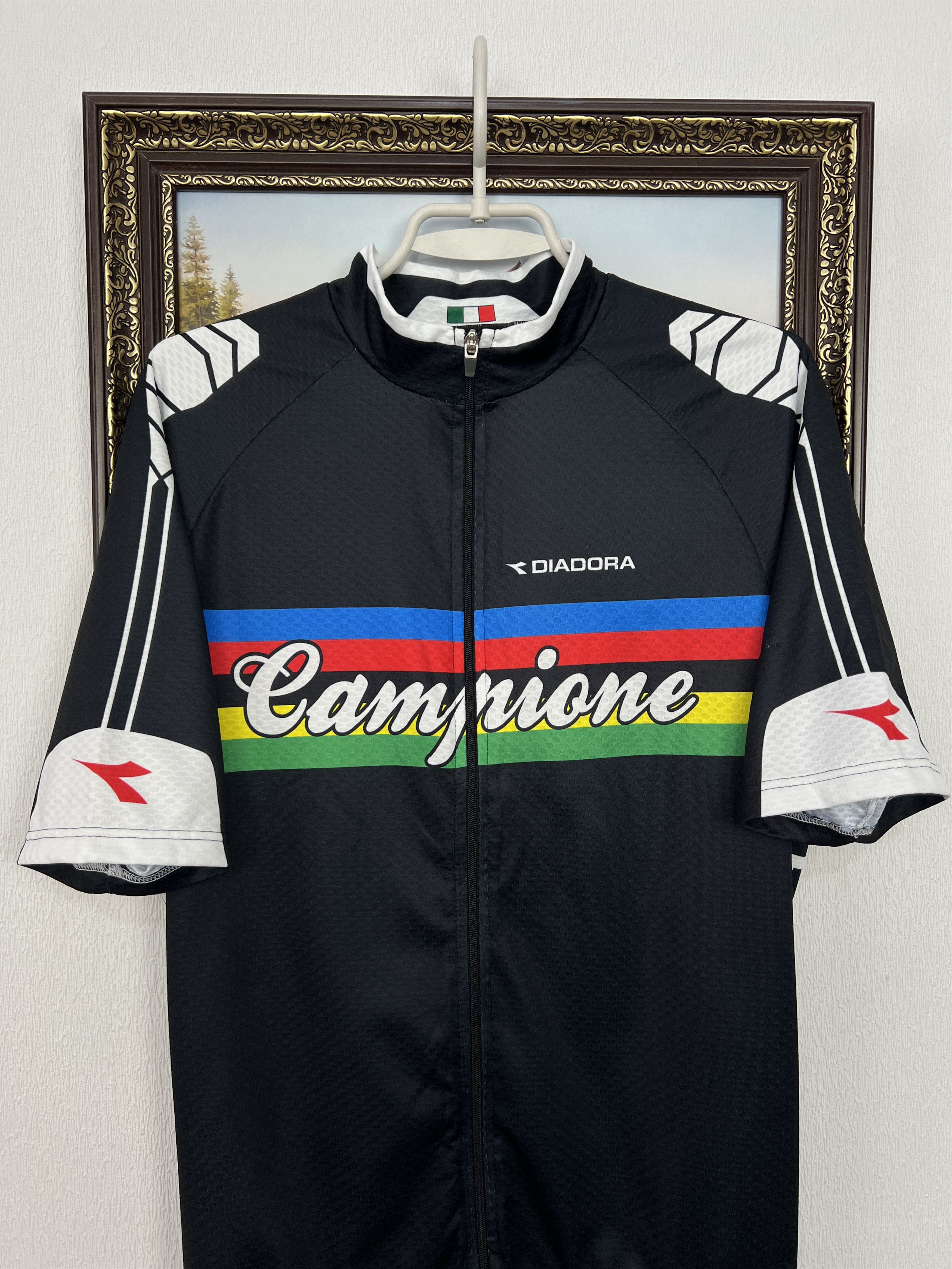 Diadora Diadora Campagnolo Cycling Shirt Sport Jersey Trikot Tee Size US XL / EU 56 / 4 - 2 Thumbnail