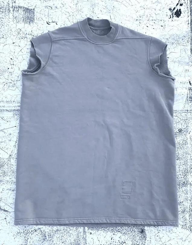 image of Rick Owens Drkshdw Jumbo Tunic In One Size Fits All in Light Gray, Men's