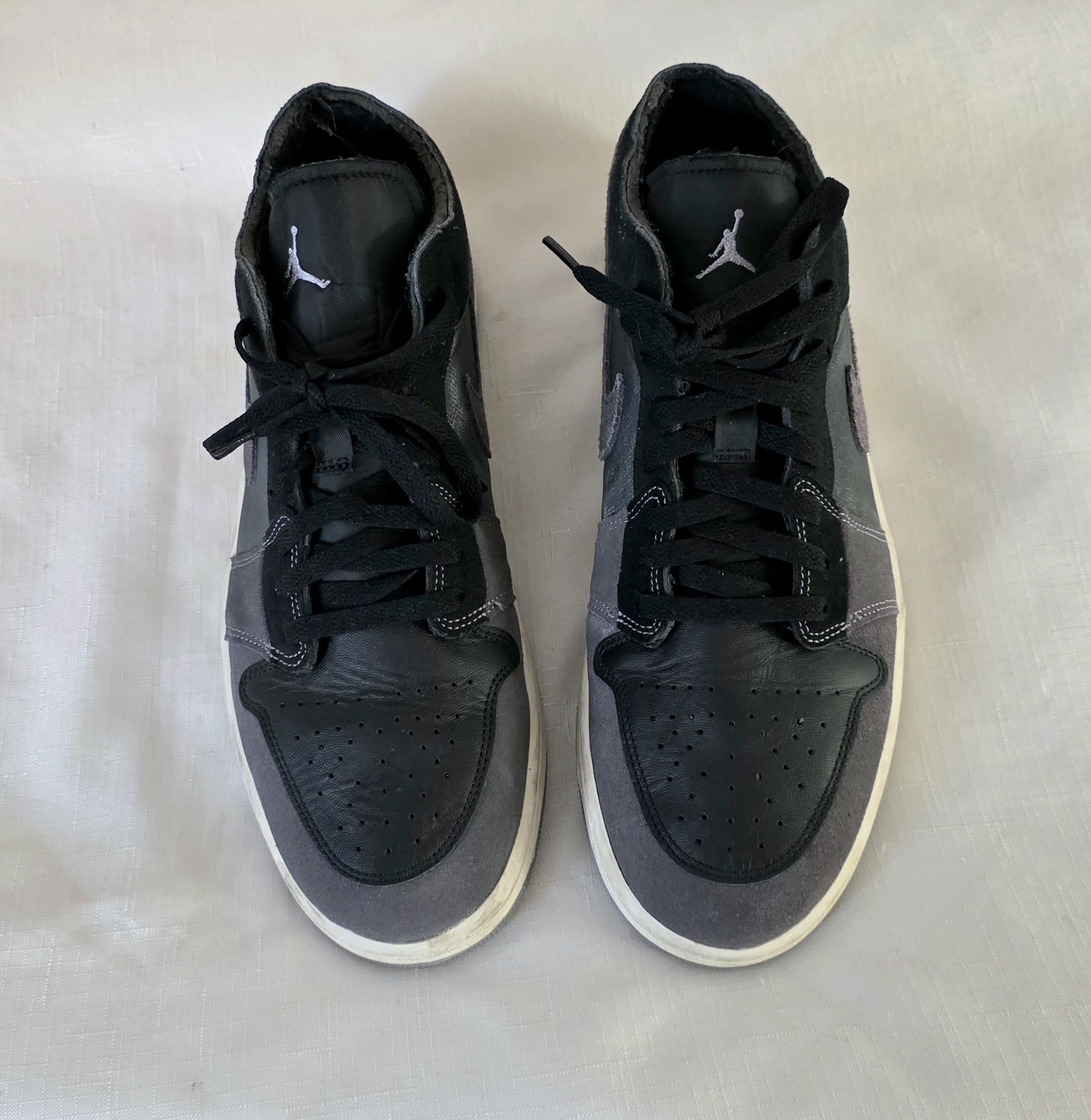 Jordan Brand Nike X Air Jordan 1 Low SE Craft 'Inside Out" Black Gray 12 Size US 12 / EU 45 - 4 Thumbnail
