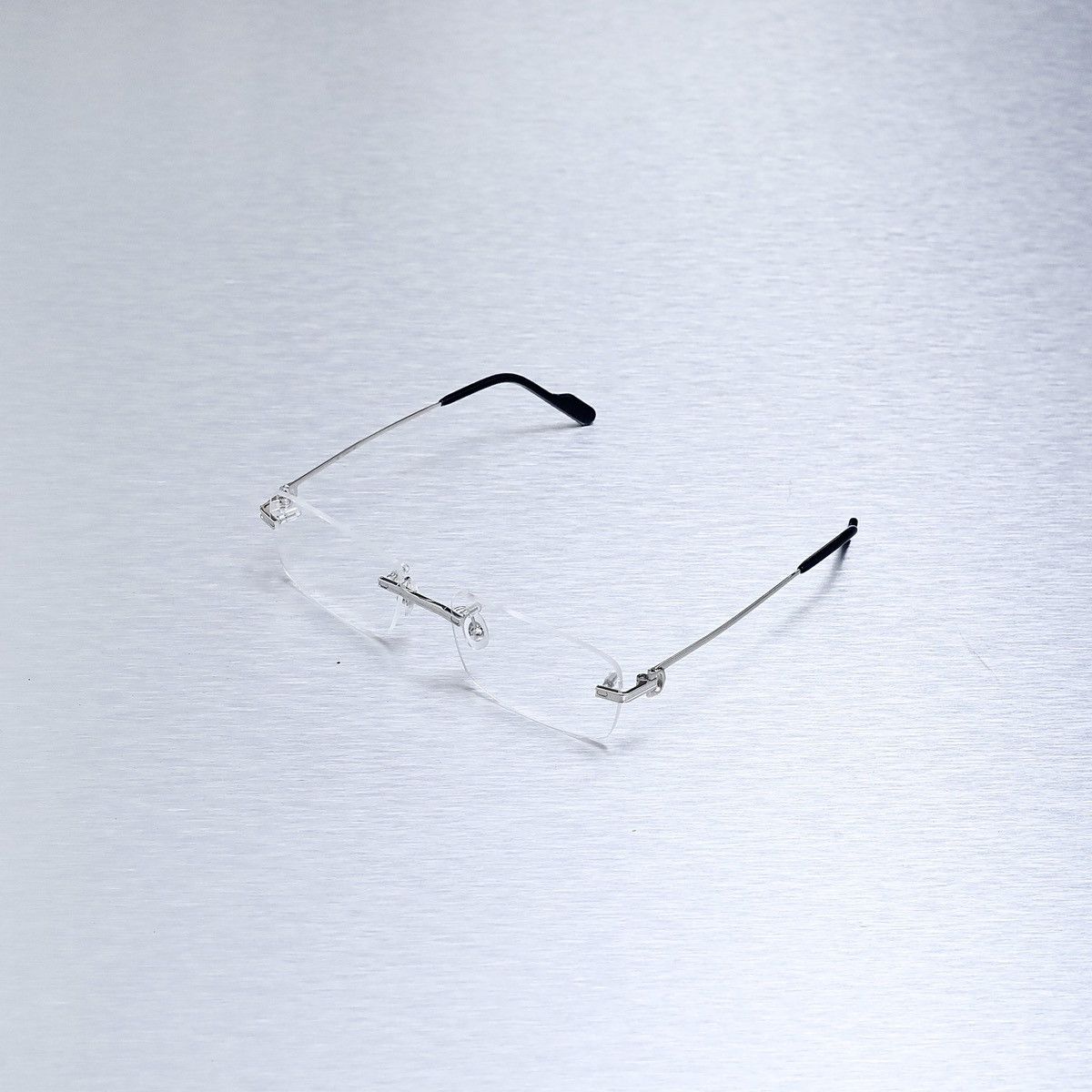 image of Cartier Ct0259O 001 Glasses in Silver, Men's