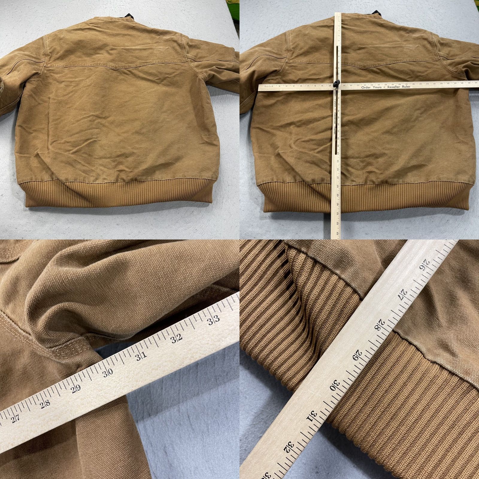 Carhartt VINTAGE Carhartt Jacket Mens 3XLT Brown Canvas Zip 90s Workwear Bomber Jacket Mens Big & Tall) Size US XXL / EU 58 / 5 - 8 Thumbnail